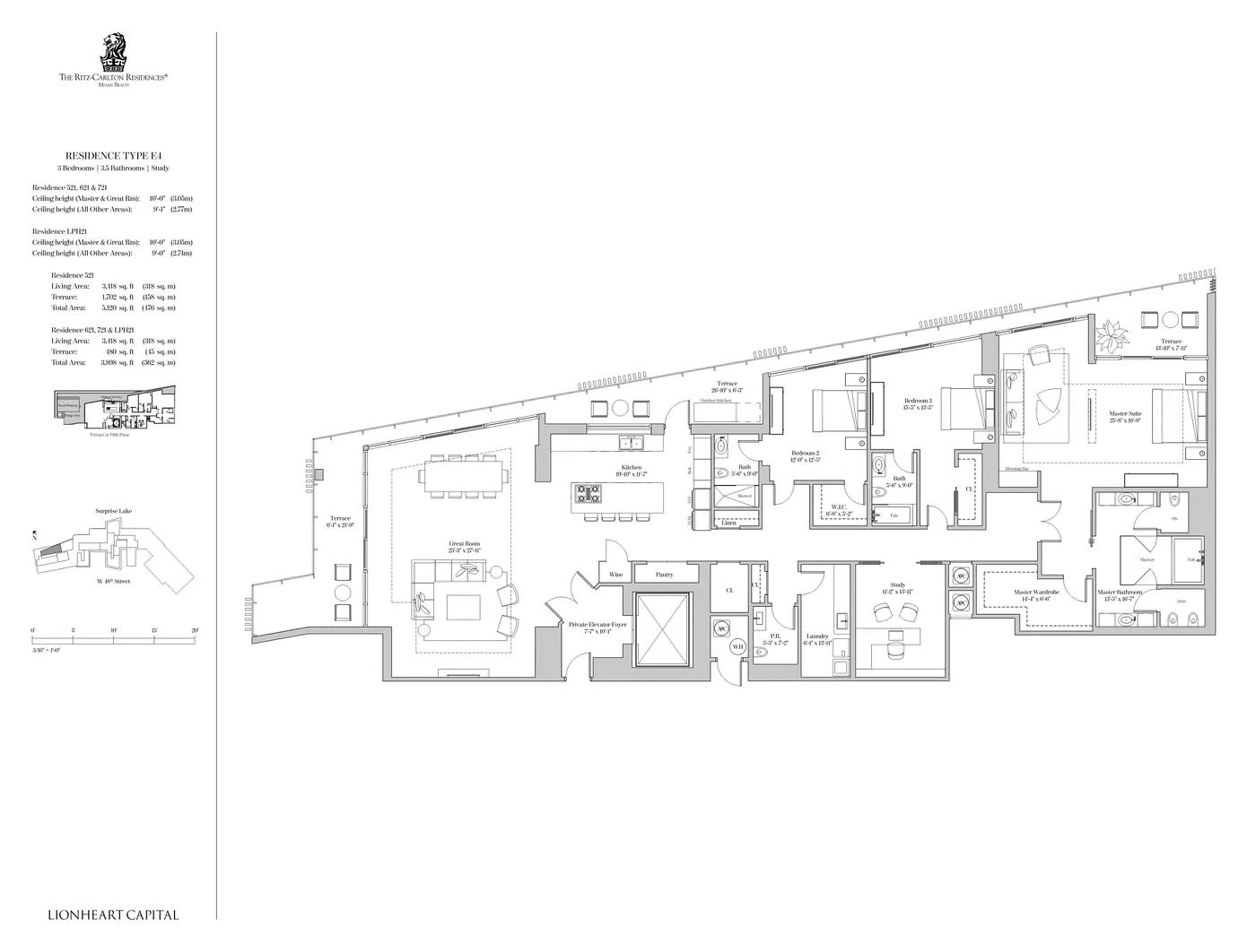 The Ritz-Carlton Residences, Miami Beach floor plan Plan 58