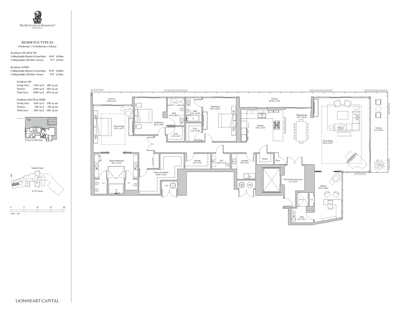 The Ritz-Carlton Residences, Miami Beach floor plan Plan 60