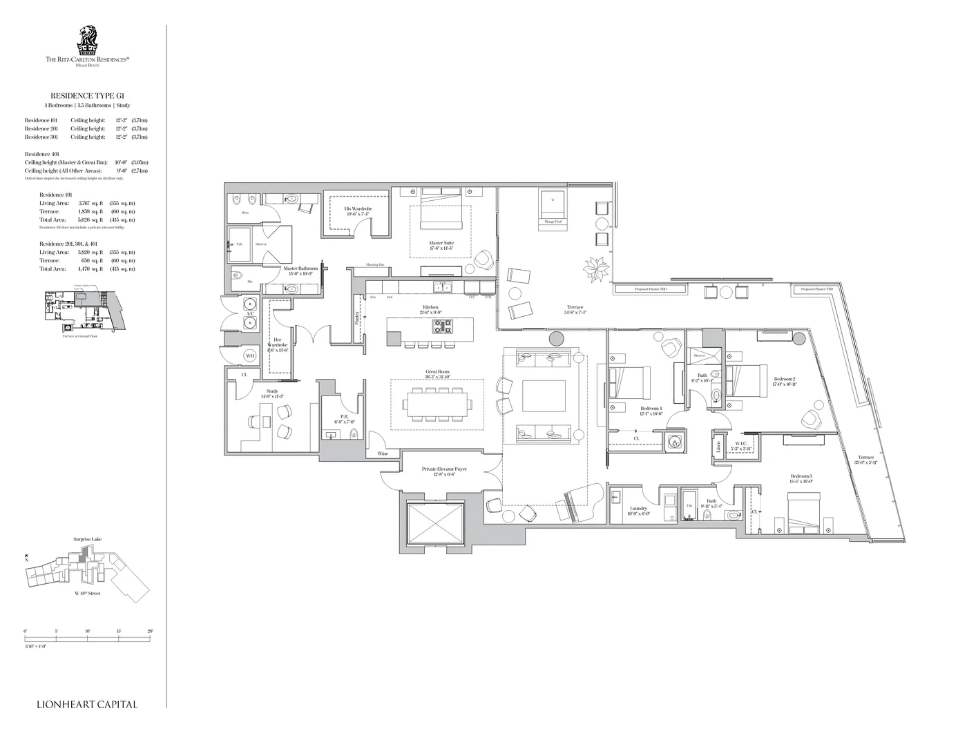 The Ritz-Carlton Residences, Miami Beach floor plan Plan 72