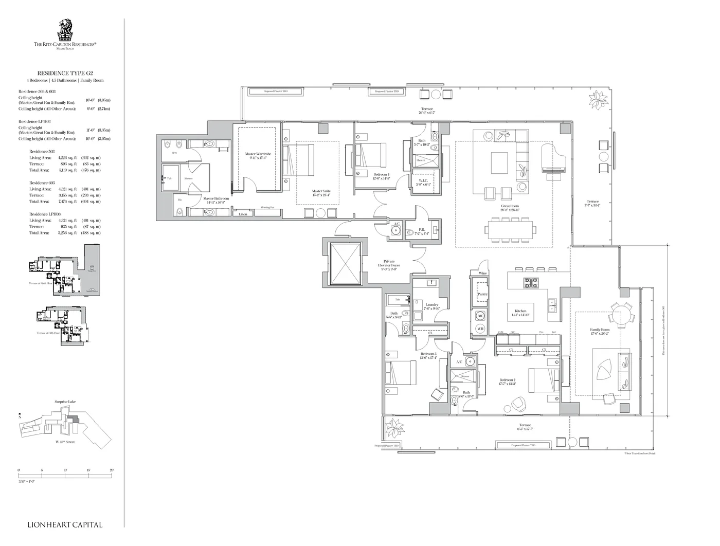 The Ritz-Carlton Residences, Miami Beach floor plan Plan 74