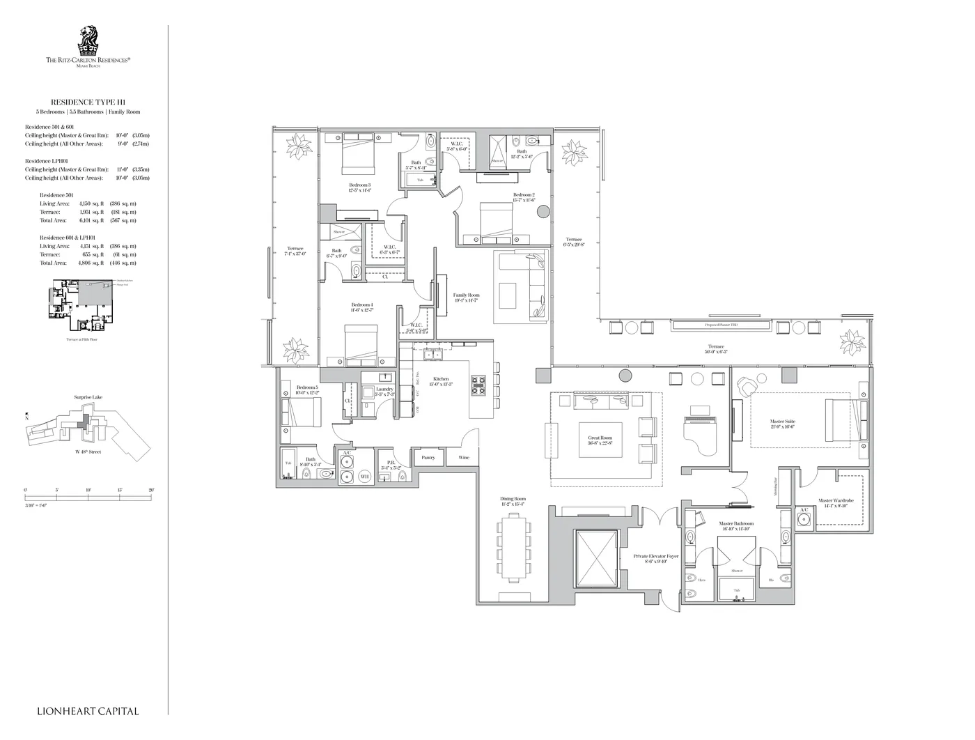 The Ritz-Carlton Residences, Miami Beach floor plan Plan 76