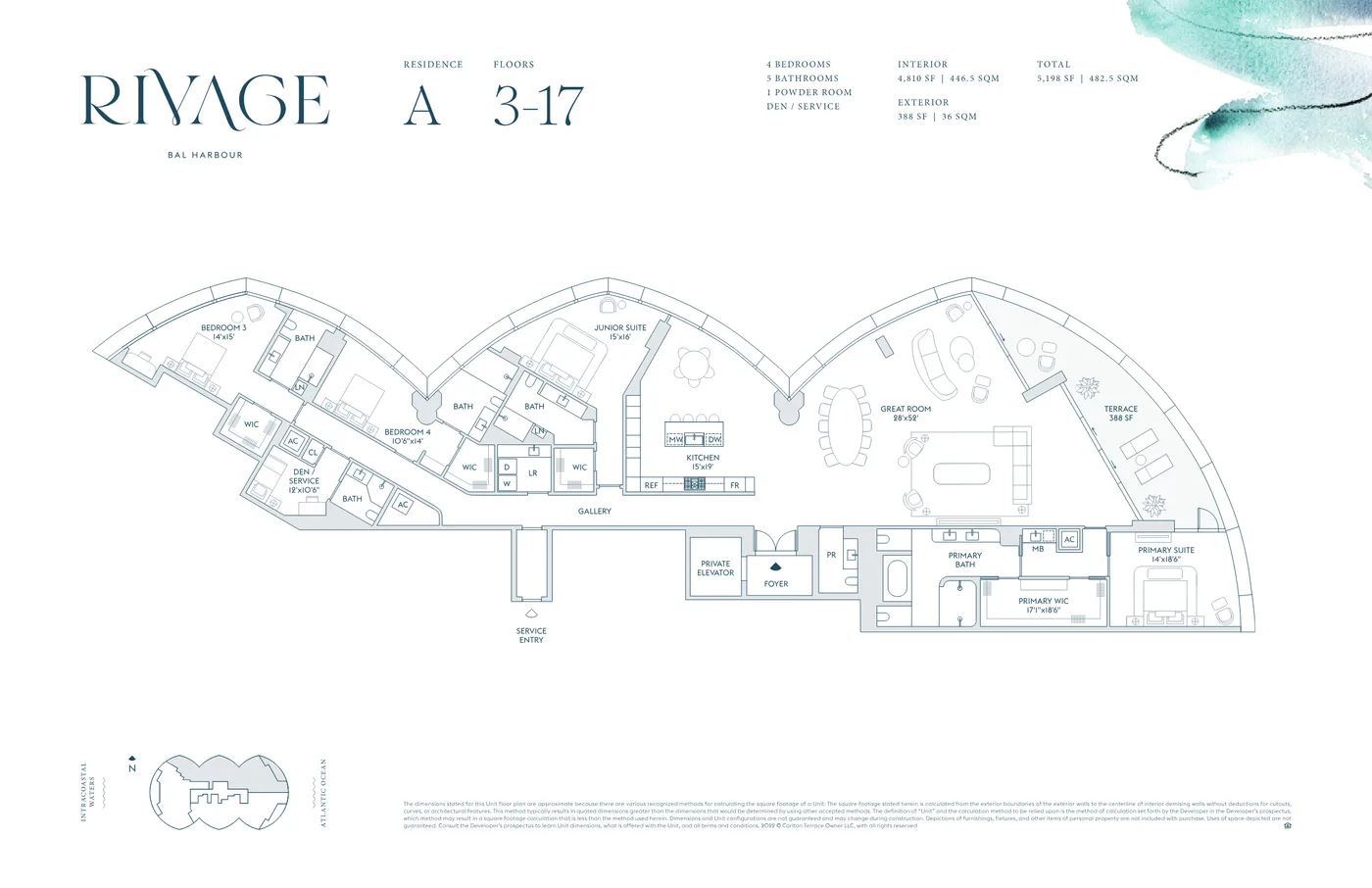 Rivage Bal Harbour floor plan Plan 2