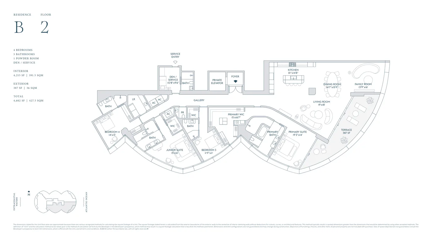 Rivage Bal Harbour floor plan Plan 3