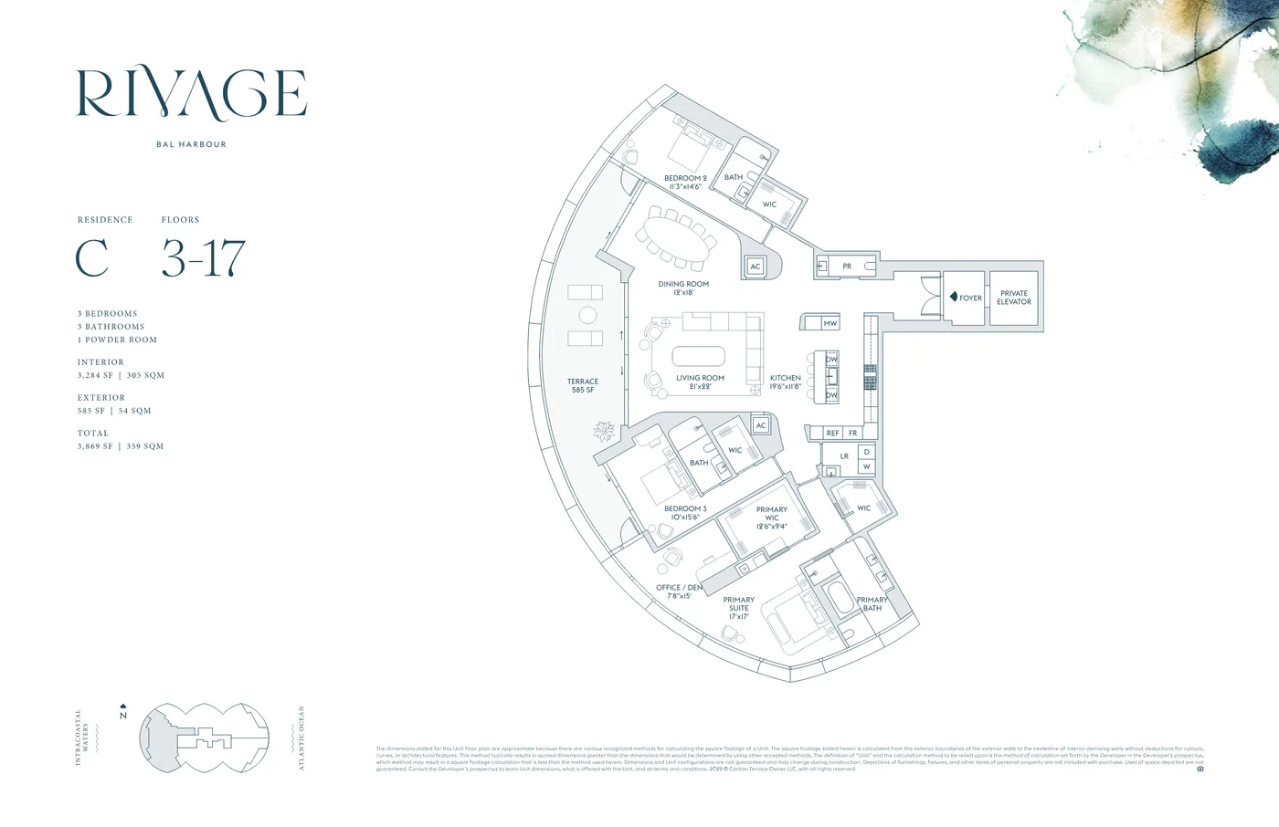 Rivage Bal Harbour floor plan Plan 6