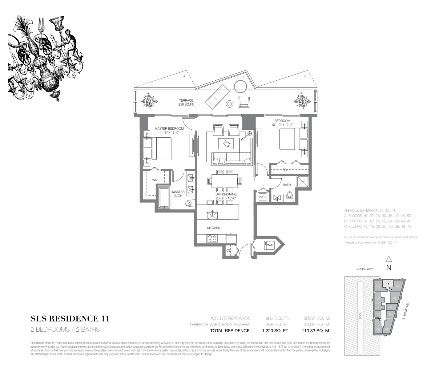 SLS Brickell floor plan Plan 12