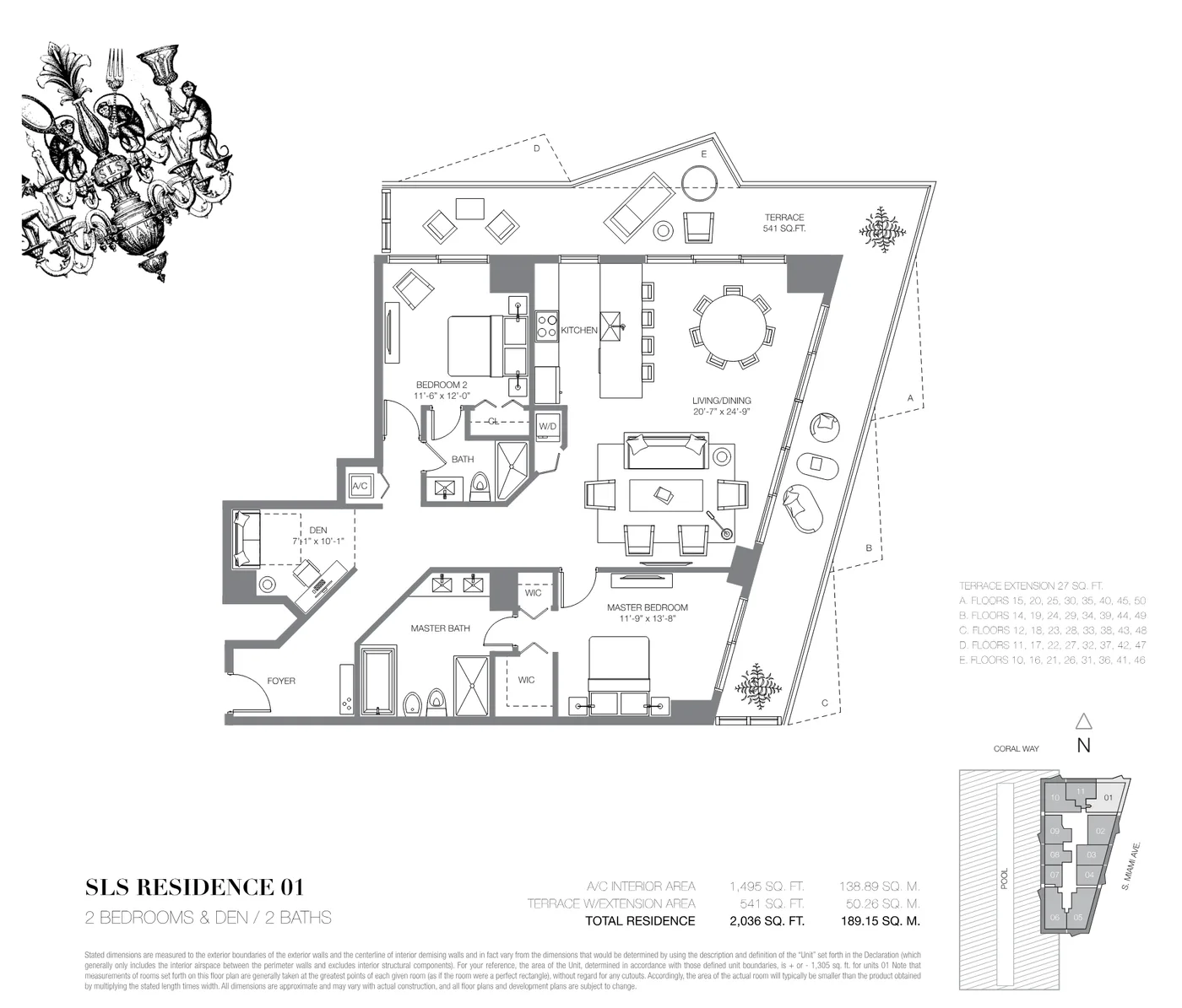 SLS Brickell floor plan Plan 2