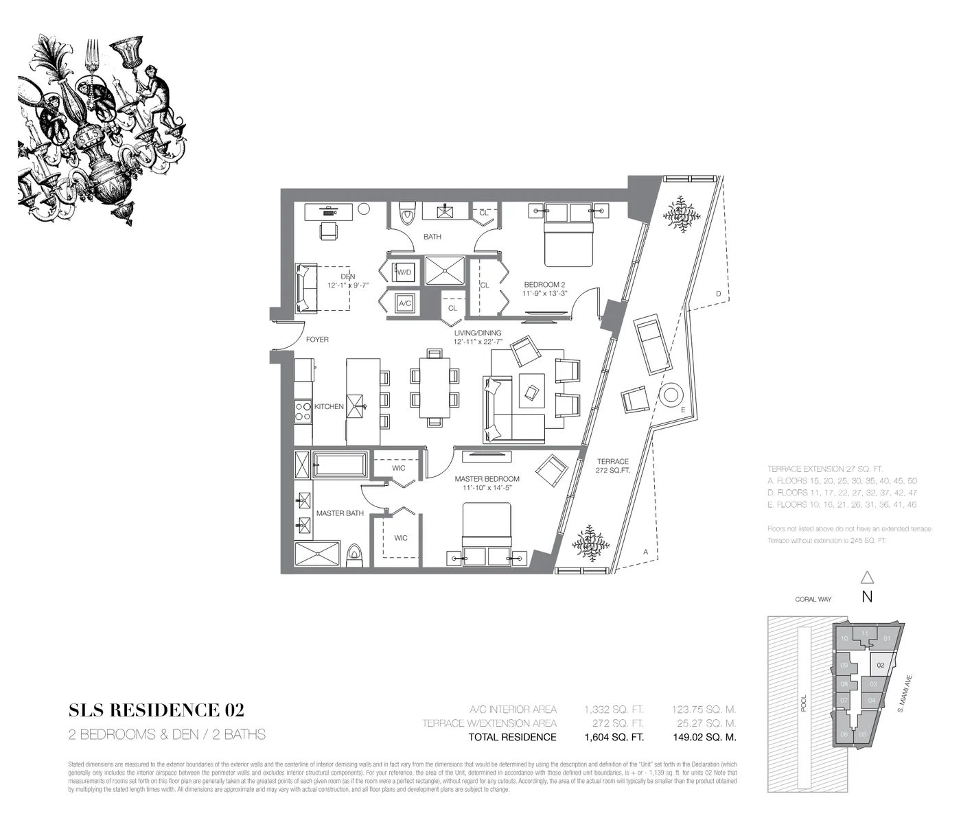 SLS Brickell floor plan Plan 3