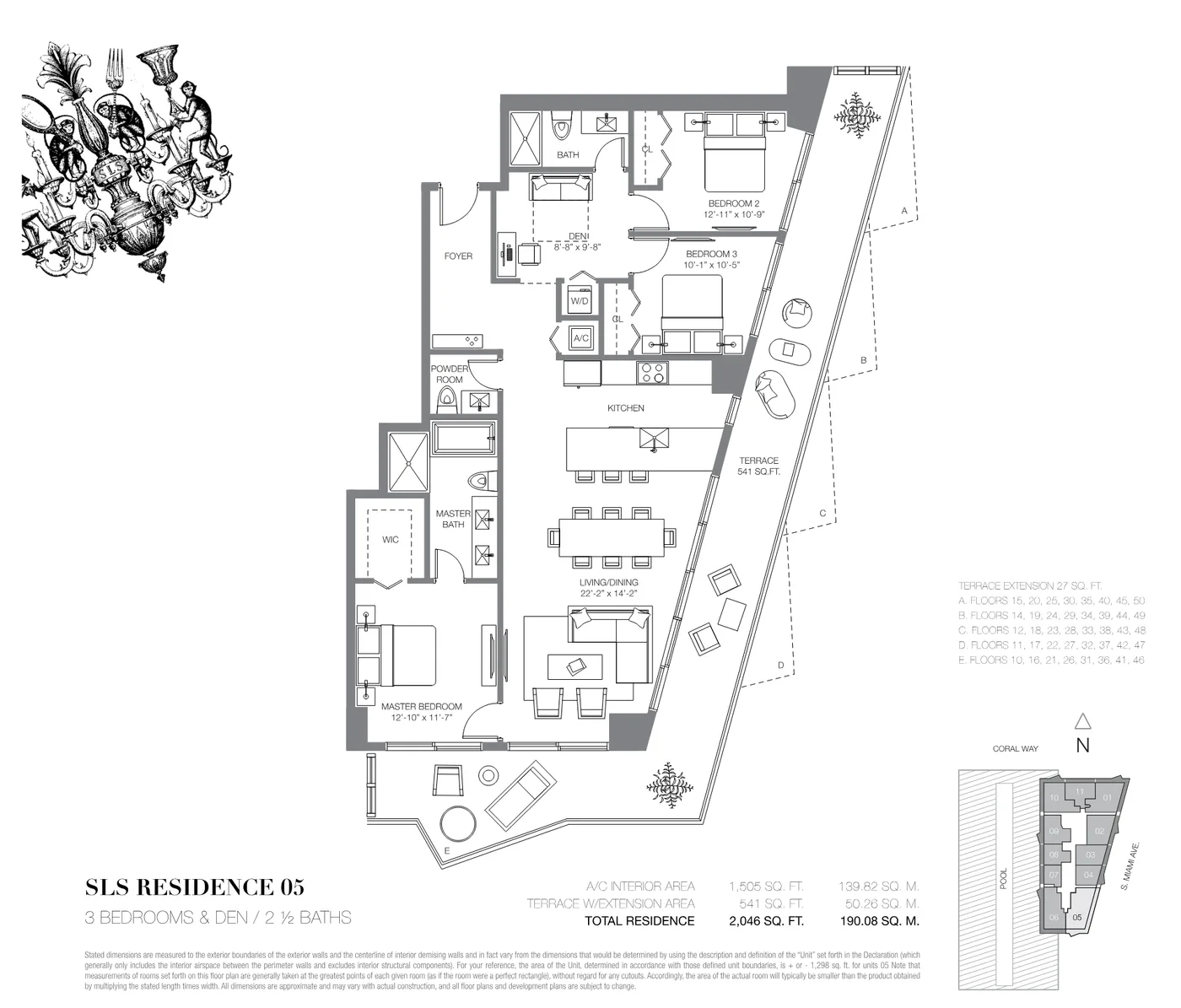 SLS Brickell floor plan Plan 6