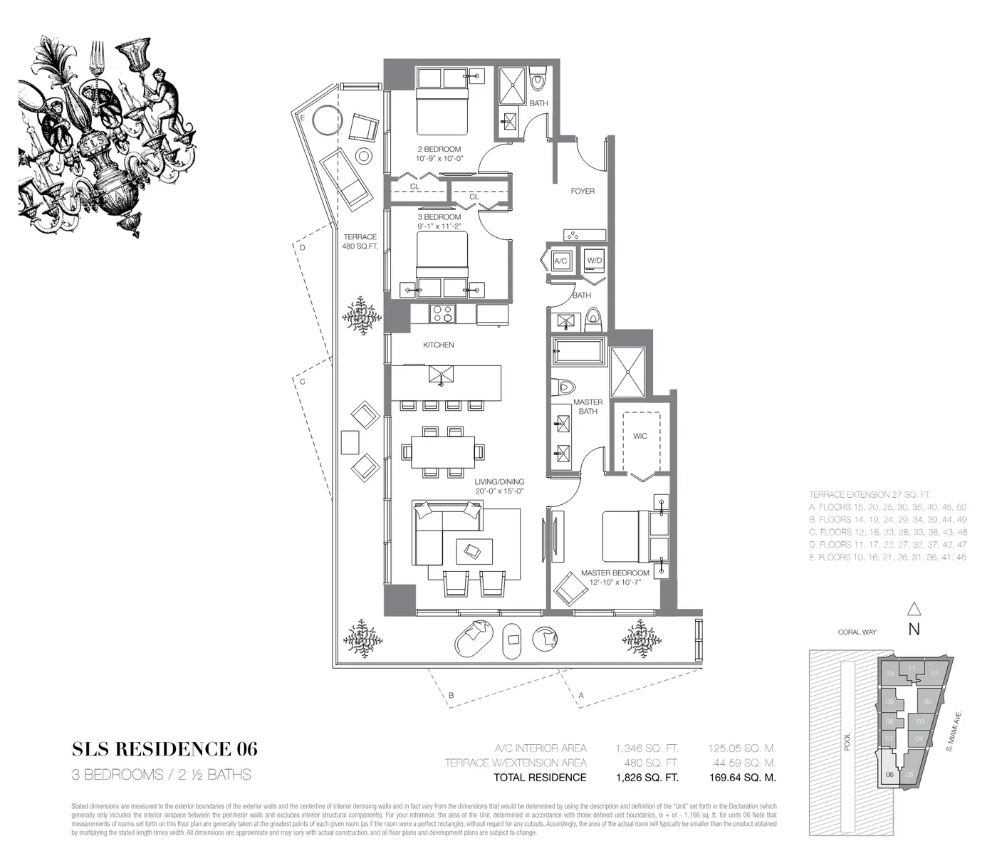 SLS Brickell floor plan Plan 7