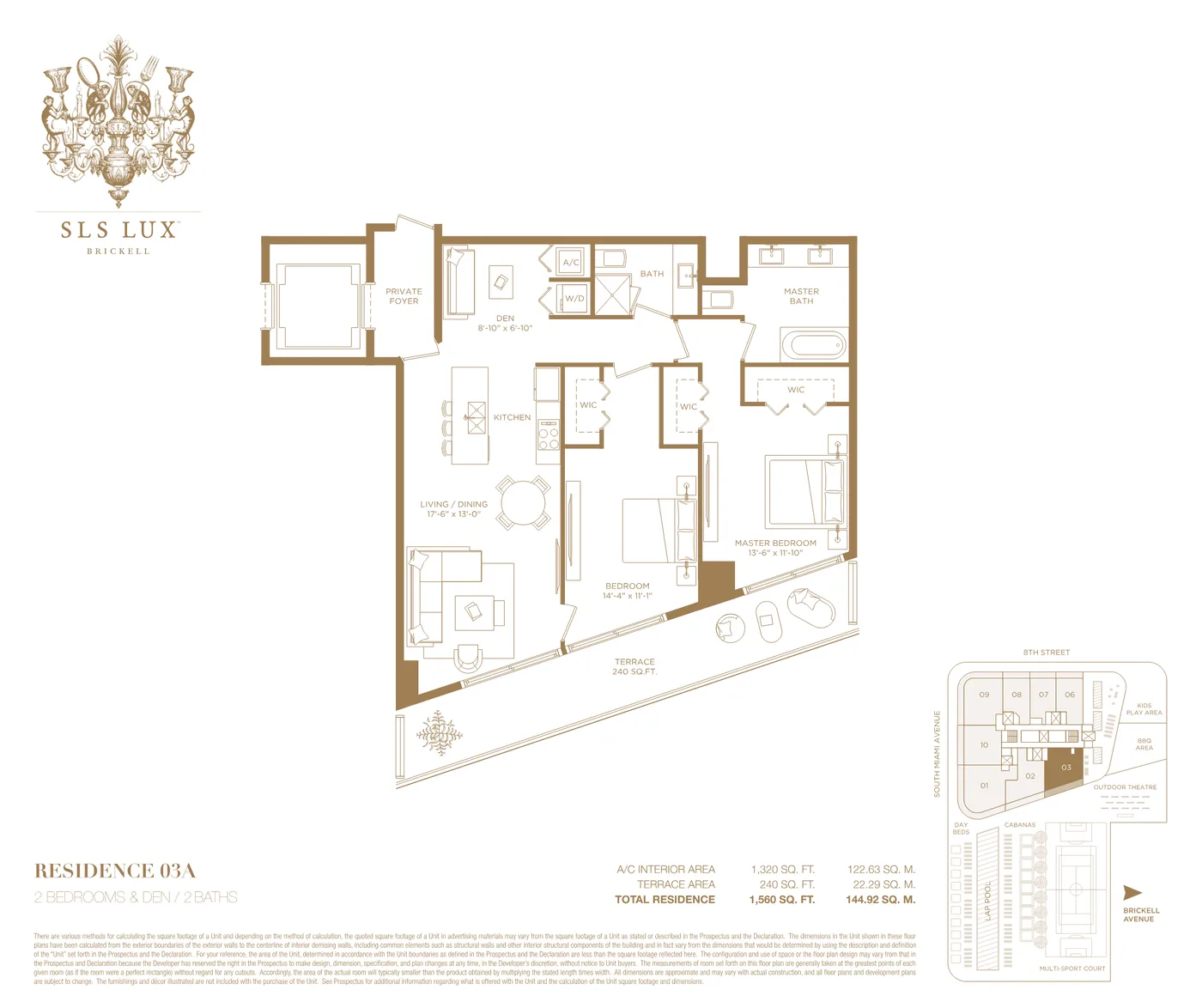 SLS Lux floor plan Plan 15
