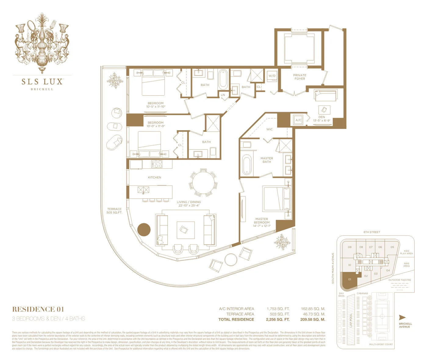 SLS Lux floor plan Plan 2