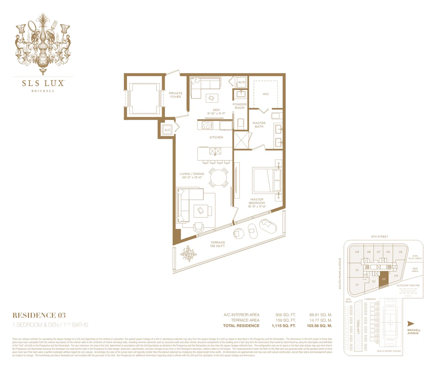 SLS Lux floor plan Plan 4