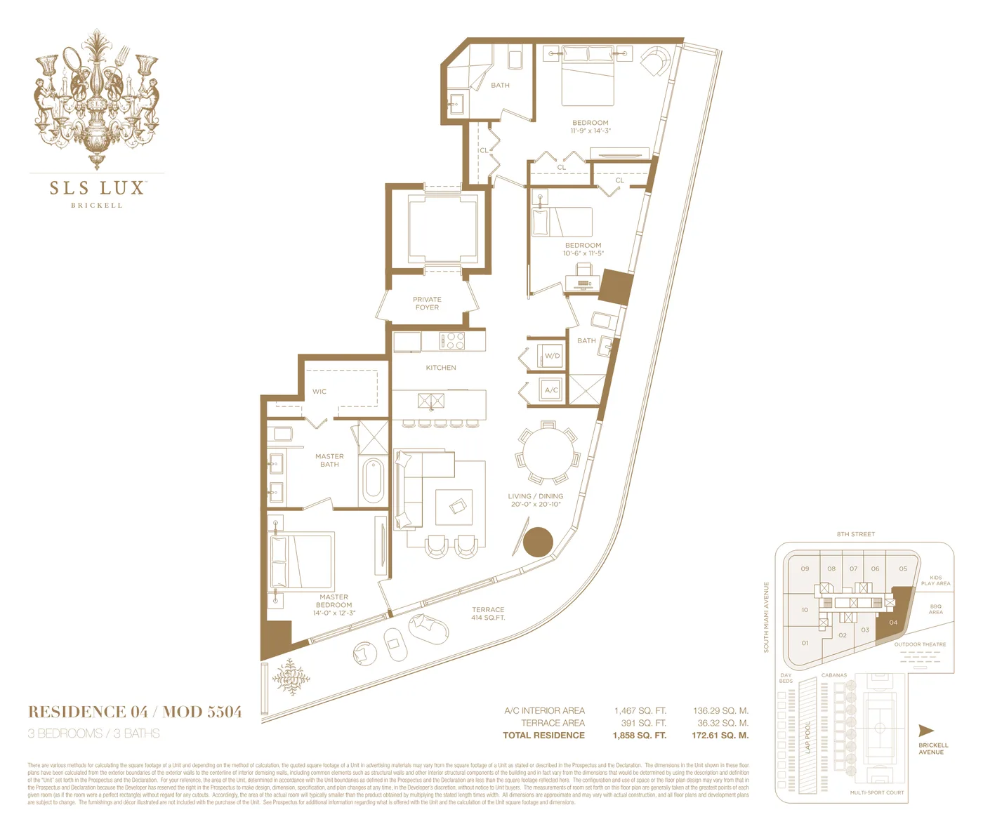 SLS Lux floor plan Plan 6