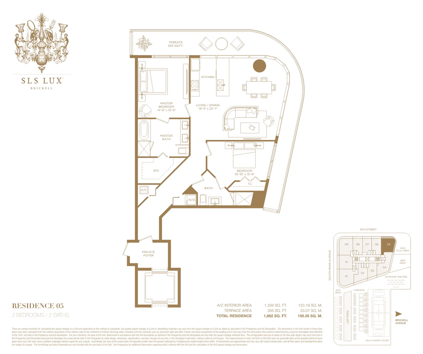 SLS Lux floor plan Plan 7