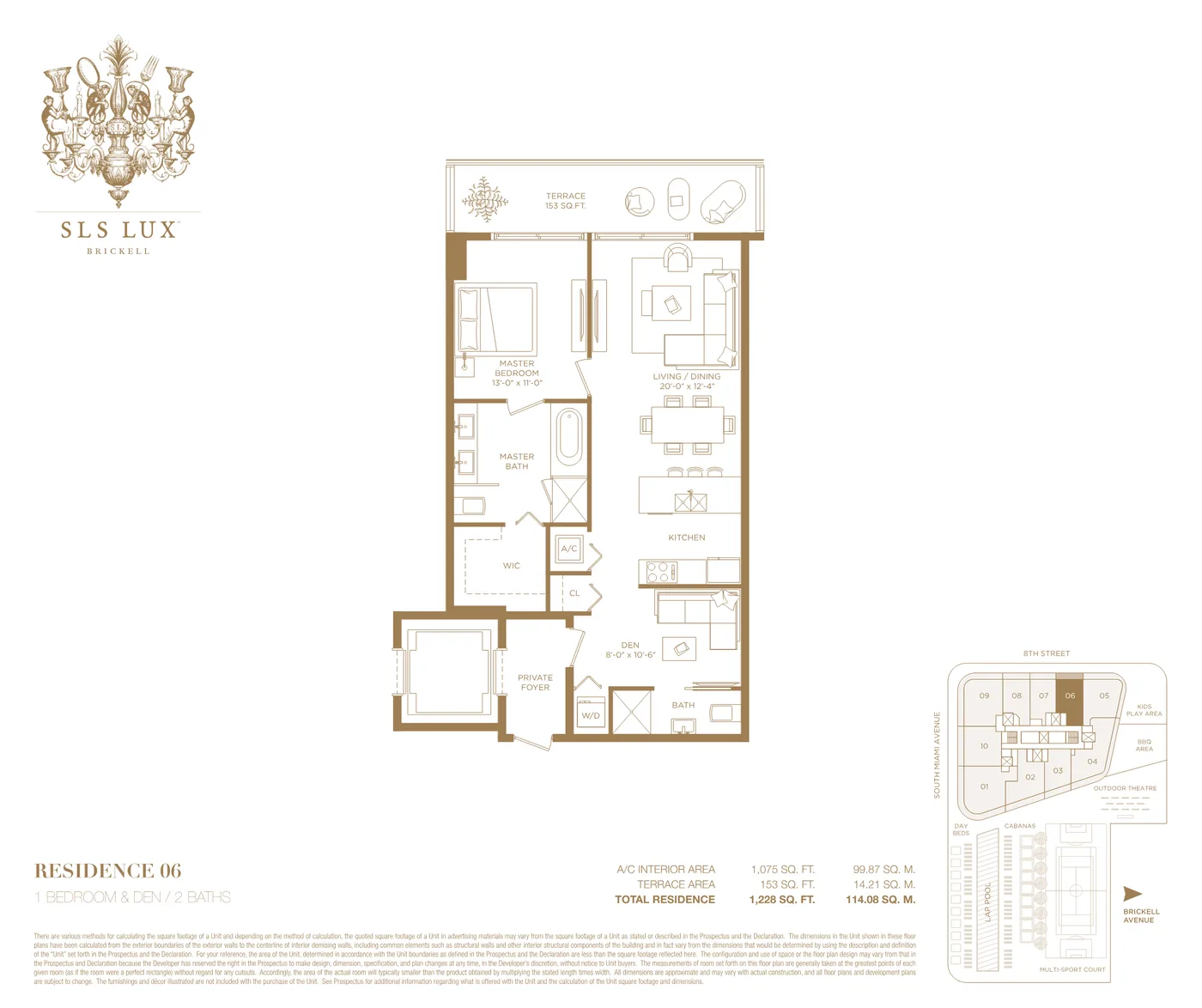 SLS Lux floor plan Plan 8
