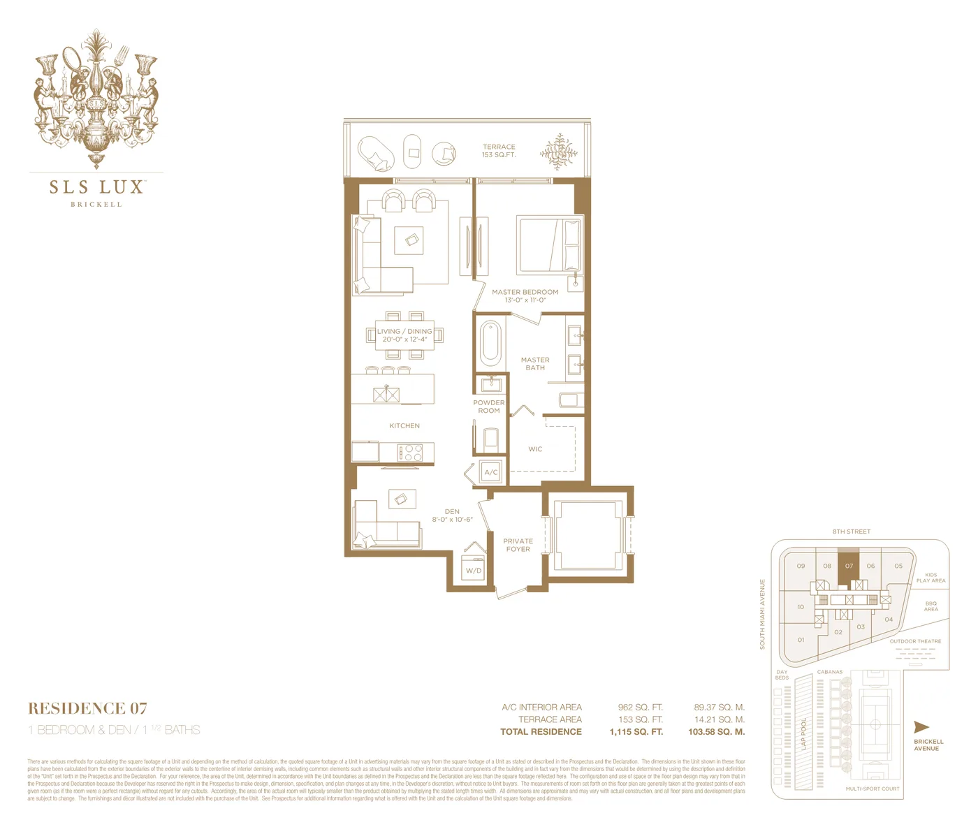 SLS Lux floor plan Plan 9