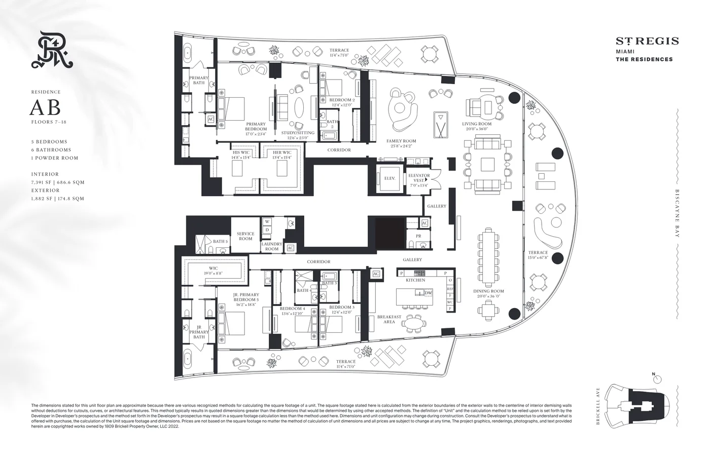 The St. Regis Residences Miami (Brickell) floor plan Plan 2