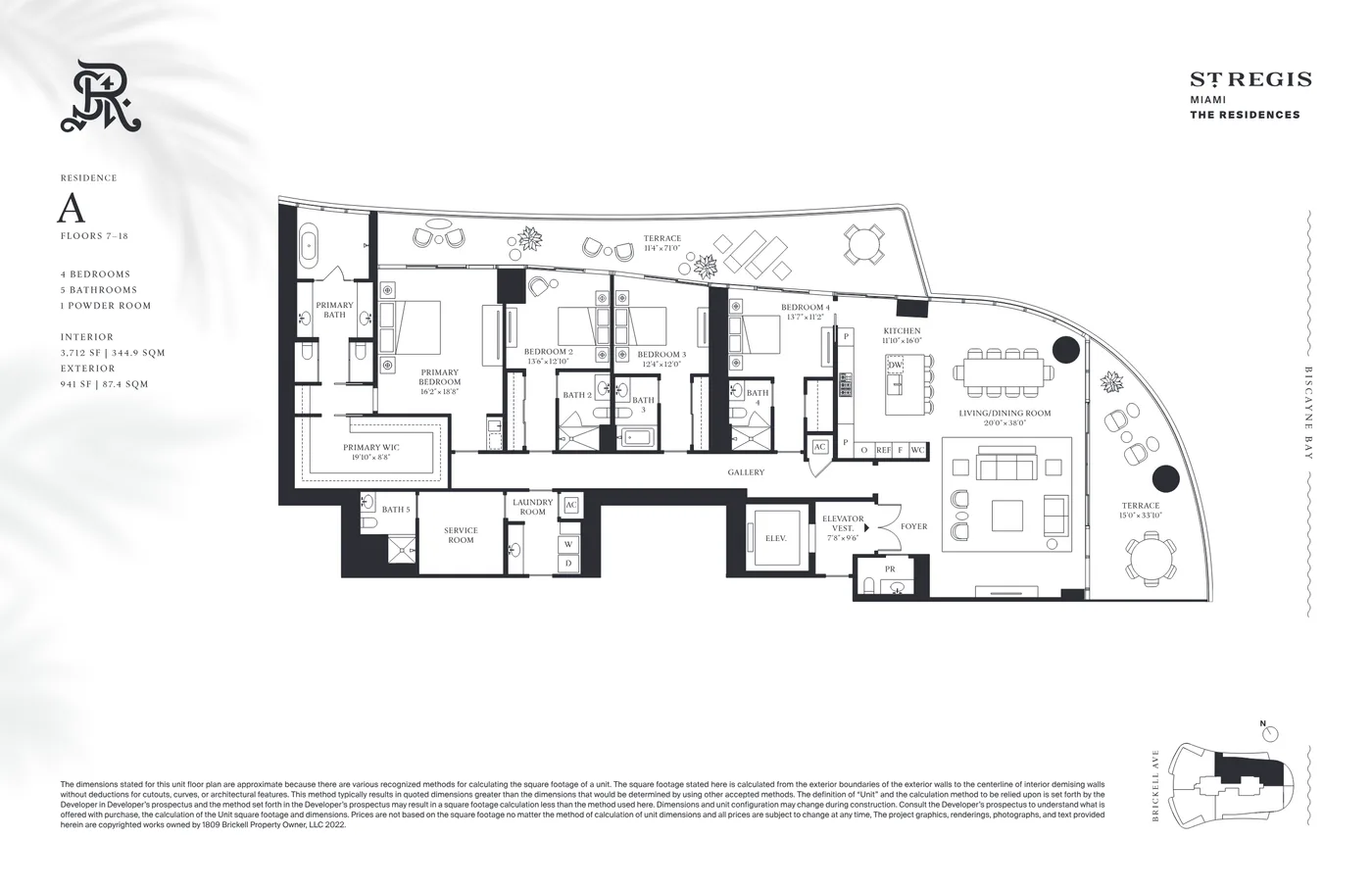 The St. Regis Residences Miami (Brickell) floor plan Plan 4