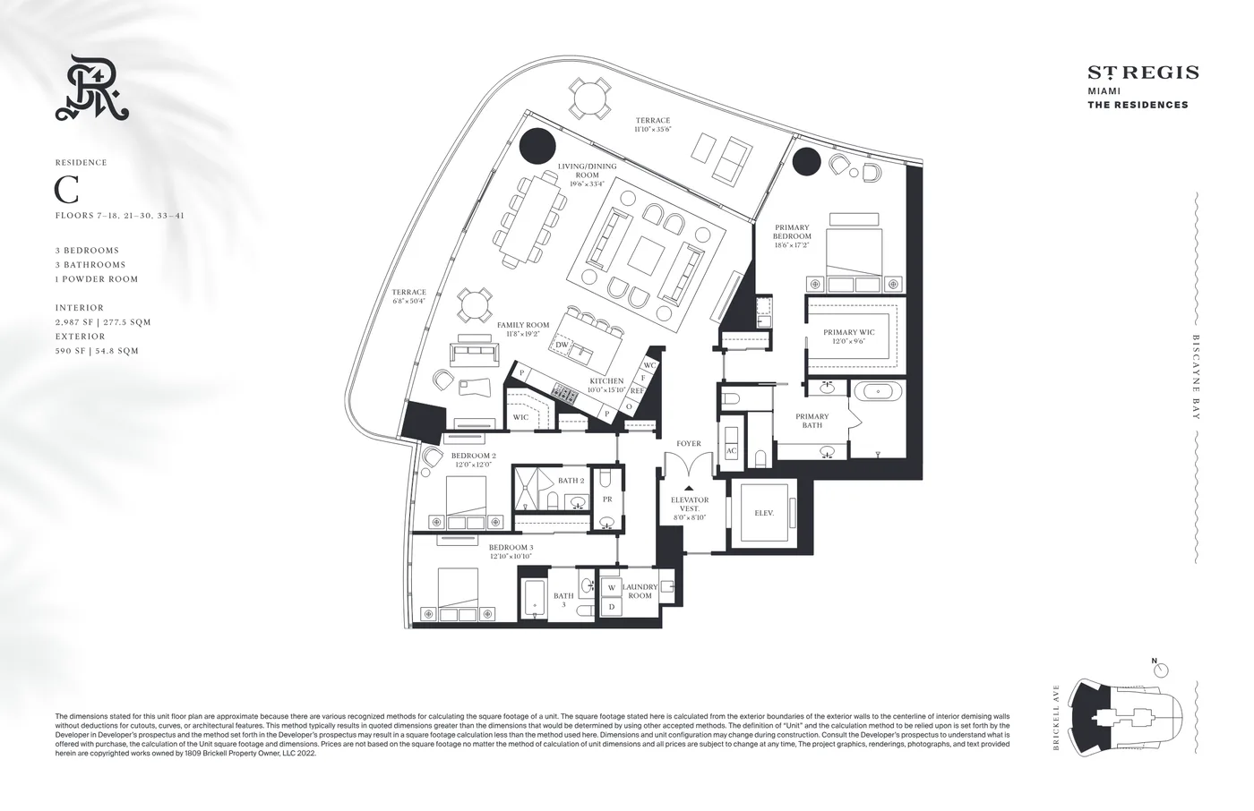The St. Regis Residences Miami (Brickell) floor plan Plan 8