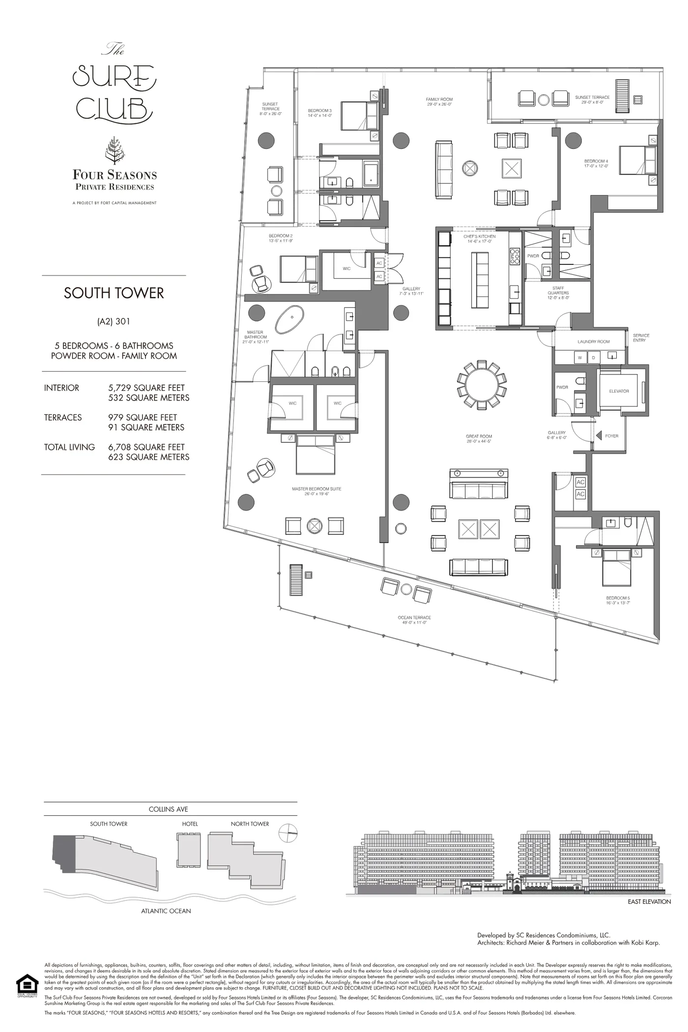 The Residences at The Surf Club (Four Seasons) floor plan Plan 12