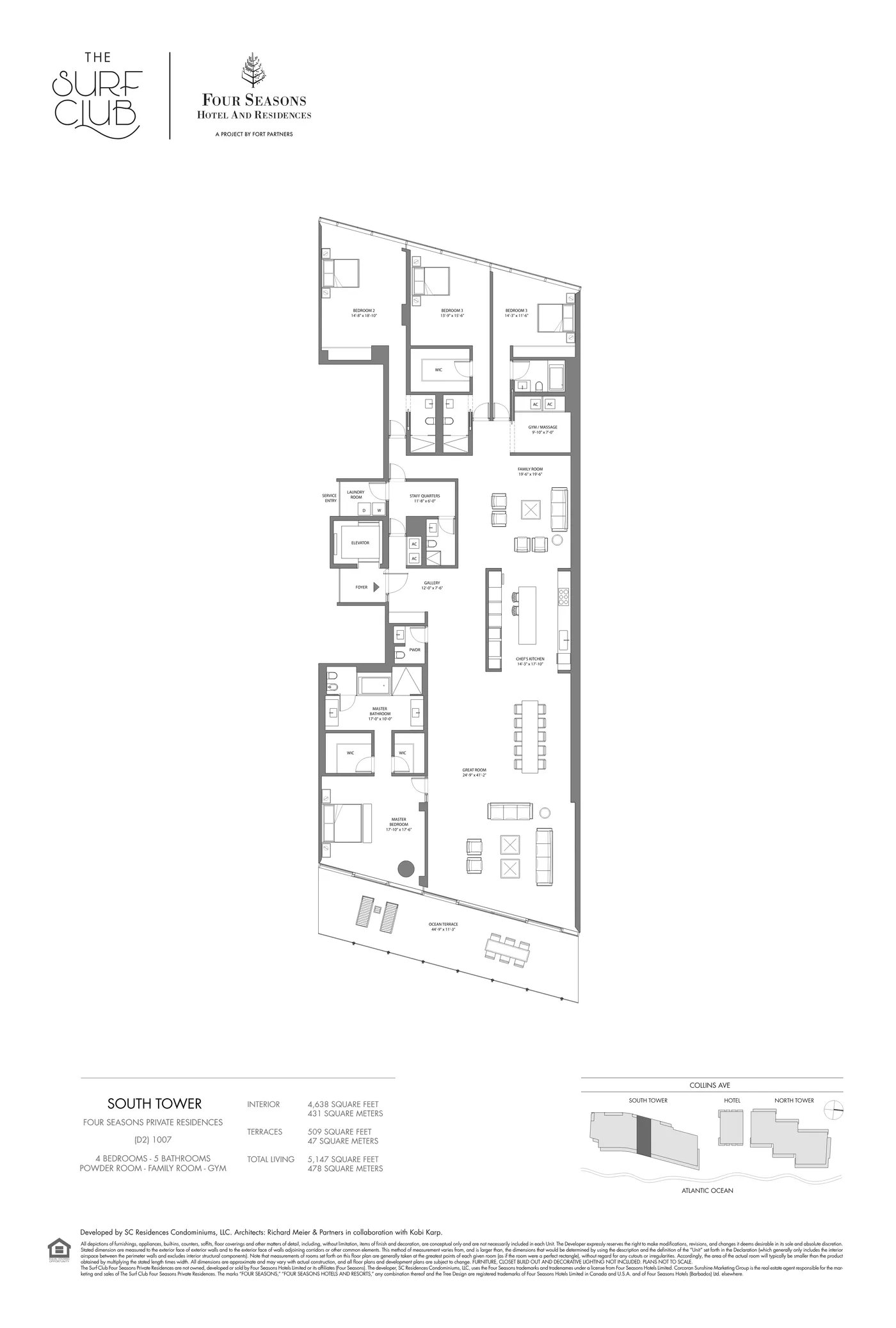 The Residences at The Surf Club (Four Seasons) floor plan Plan 20