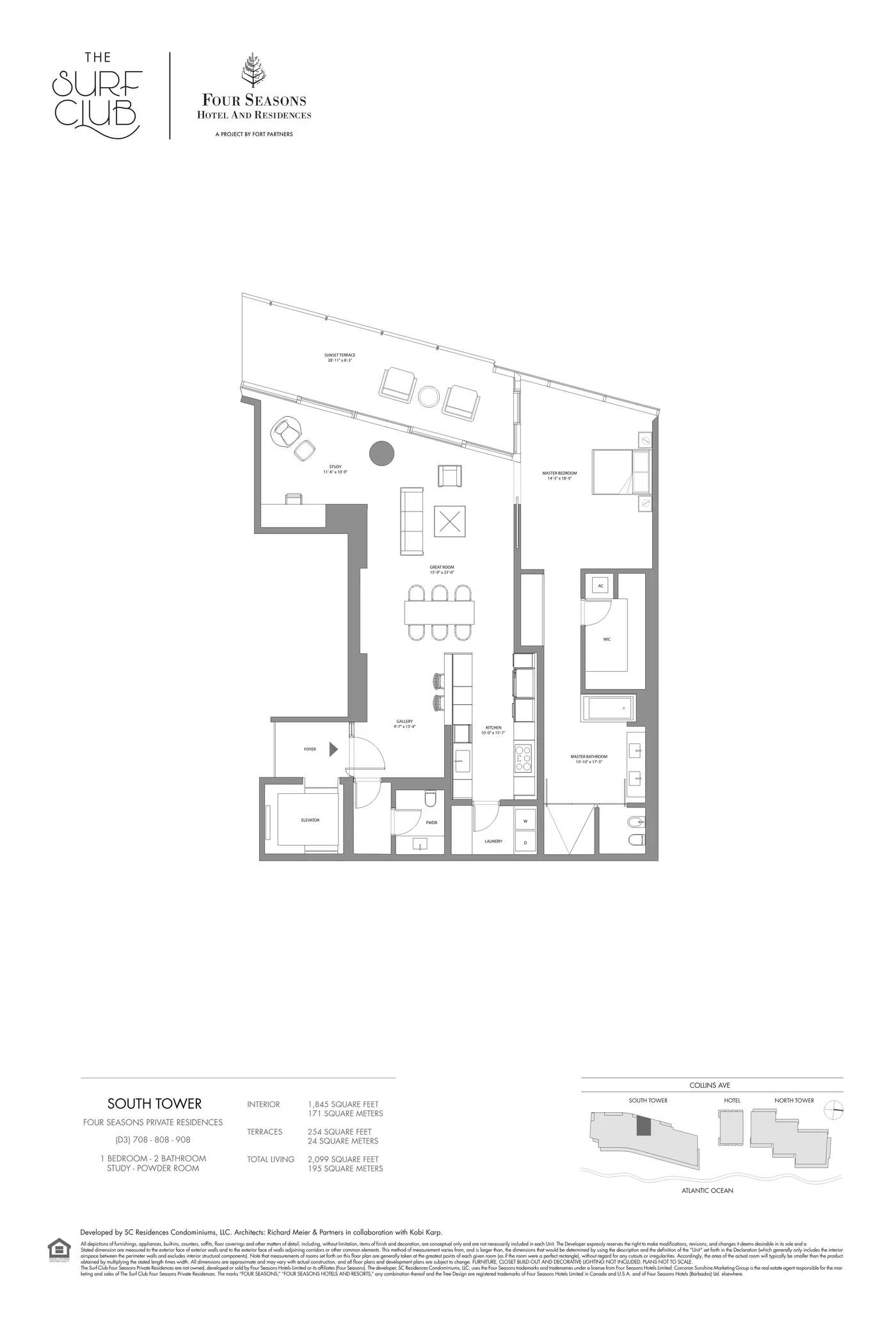 The Residences at The Surf Club (Four Seasons) floor plan Plan 21