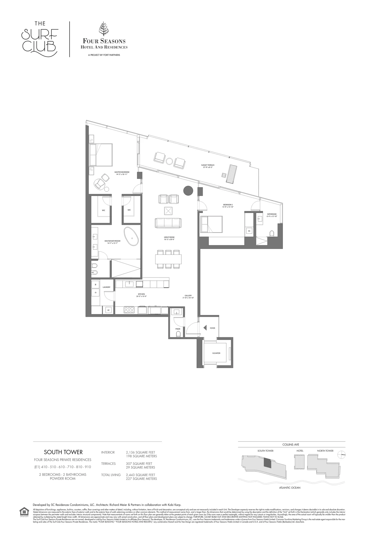 The Residences at The Surf Club (Four Seasons) floor plan Plan 23
