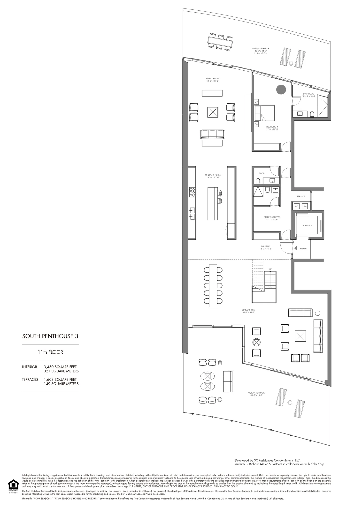 The Residences at The Surf Club (Four Seasons) floor plan Plan 26
