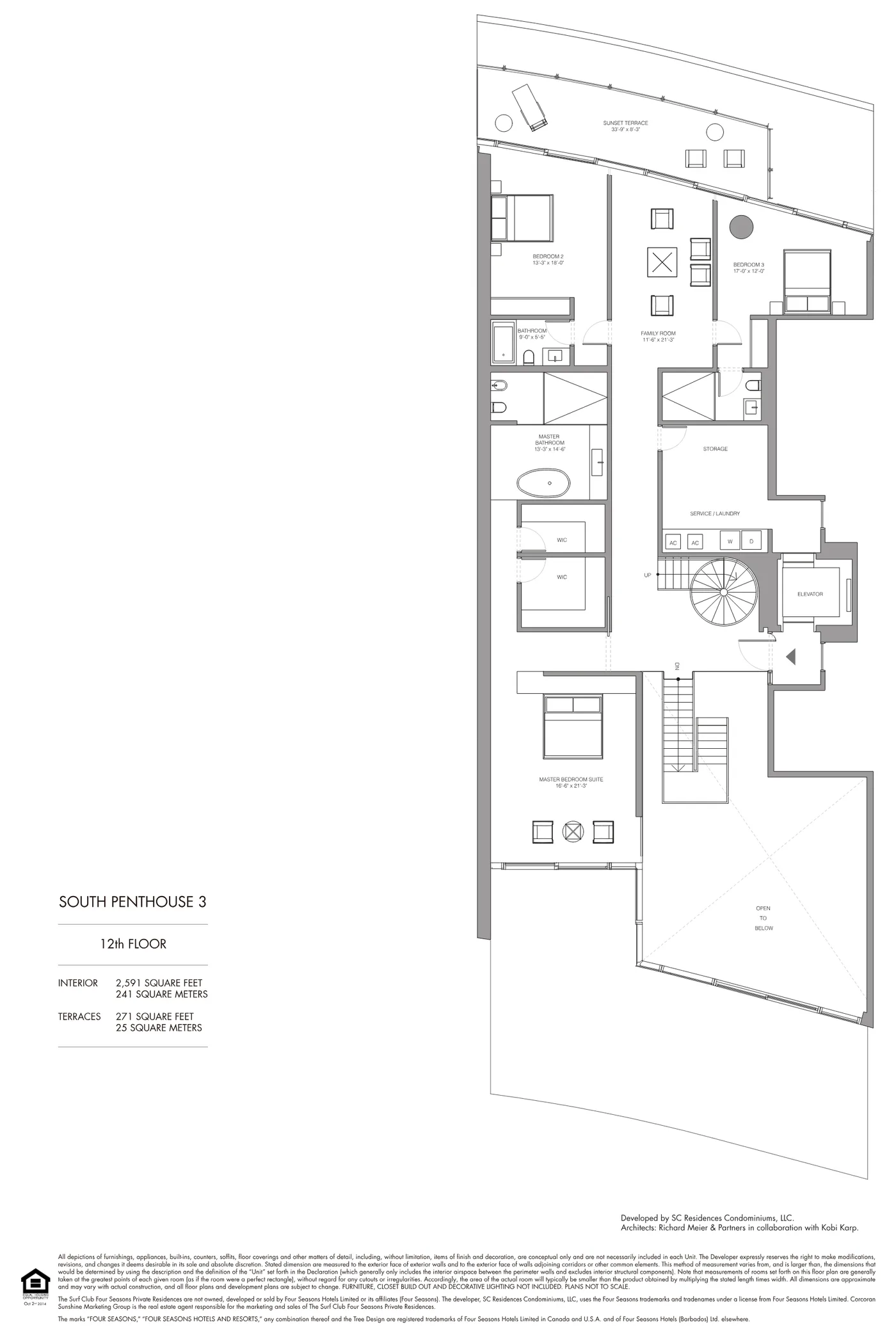 The Residences at The Surf Club (Four Seasons) floor plan Plan 27