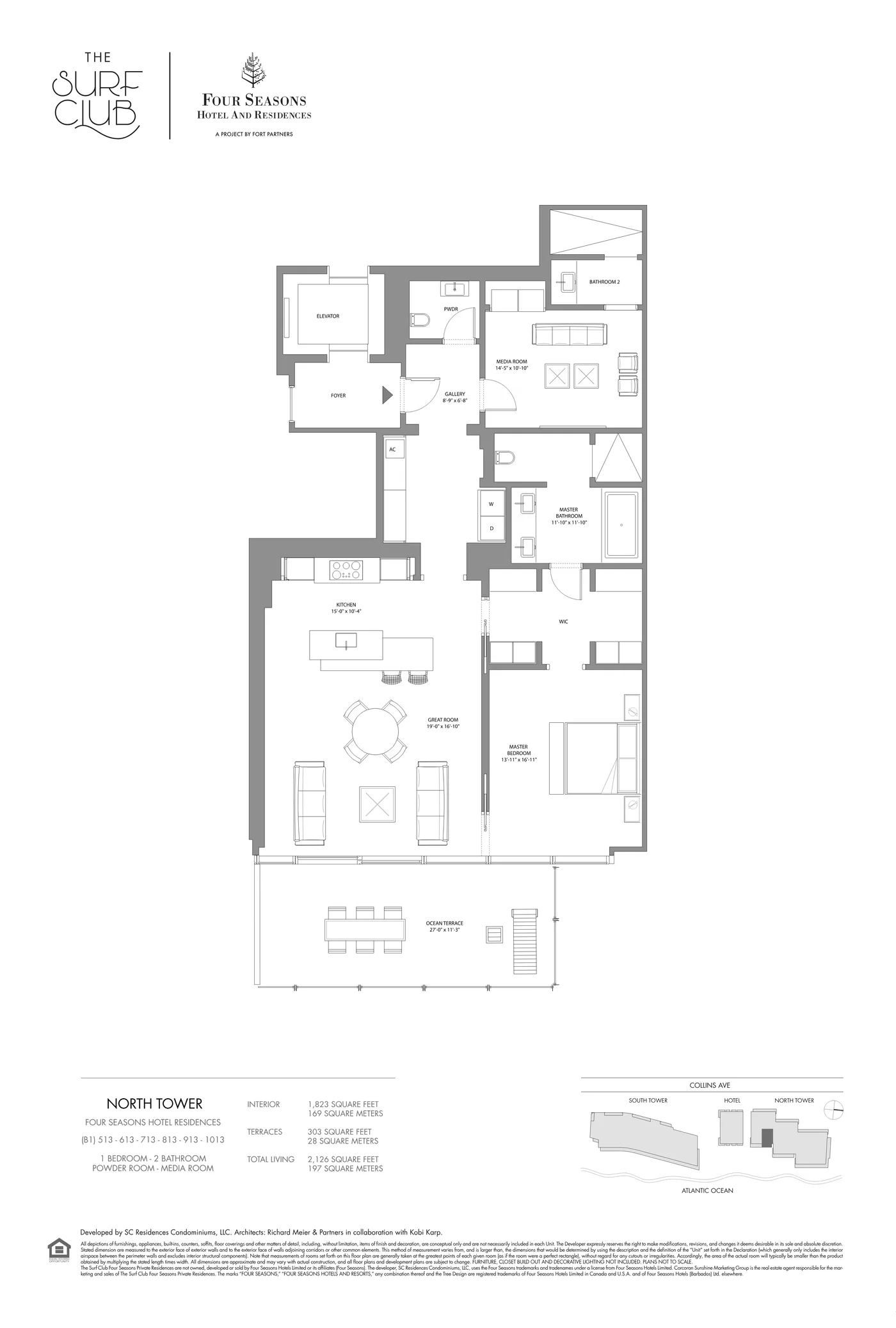 The Residences at The Surf Club (Four Seasons) floor plan Plan 4