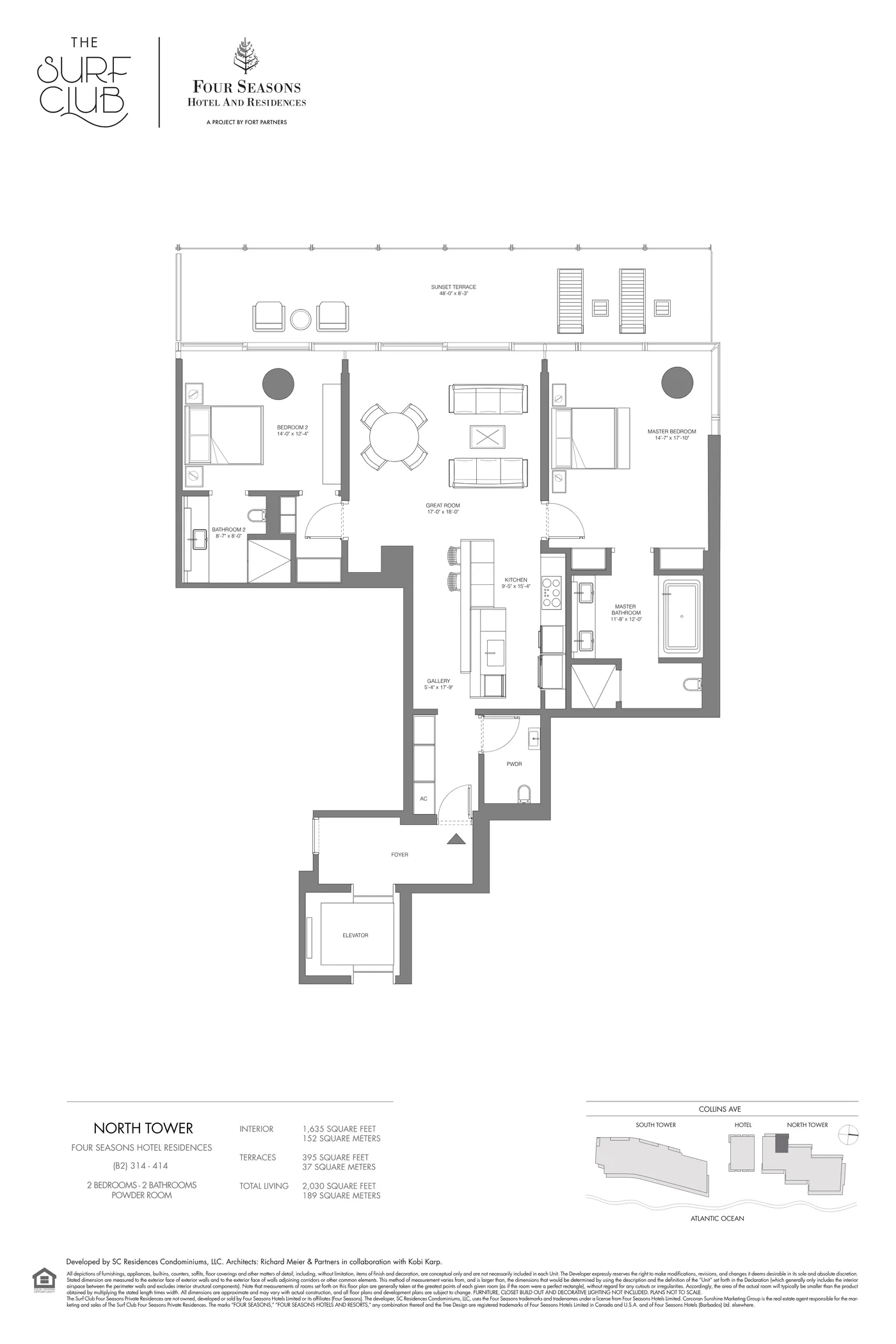 The Residences at The Surf Club (Four Seasons) floor plan Plan 5
