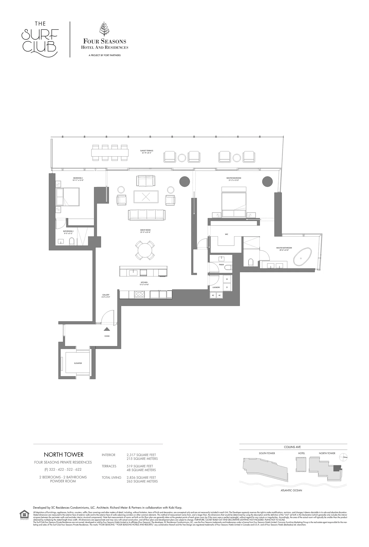The Residences at The Surf Club (Four Seasons) floor plan Plan 8