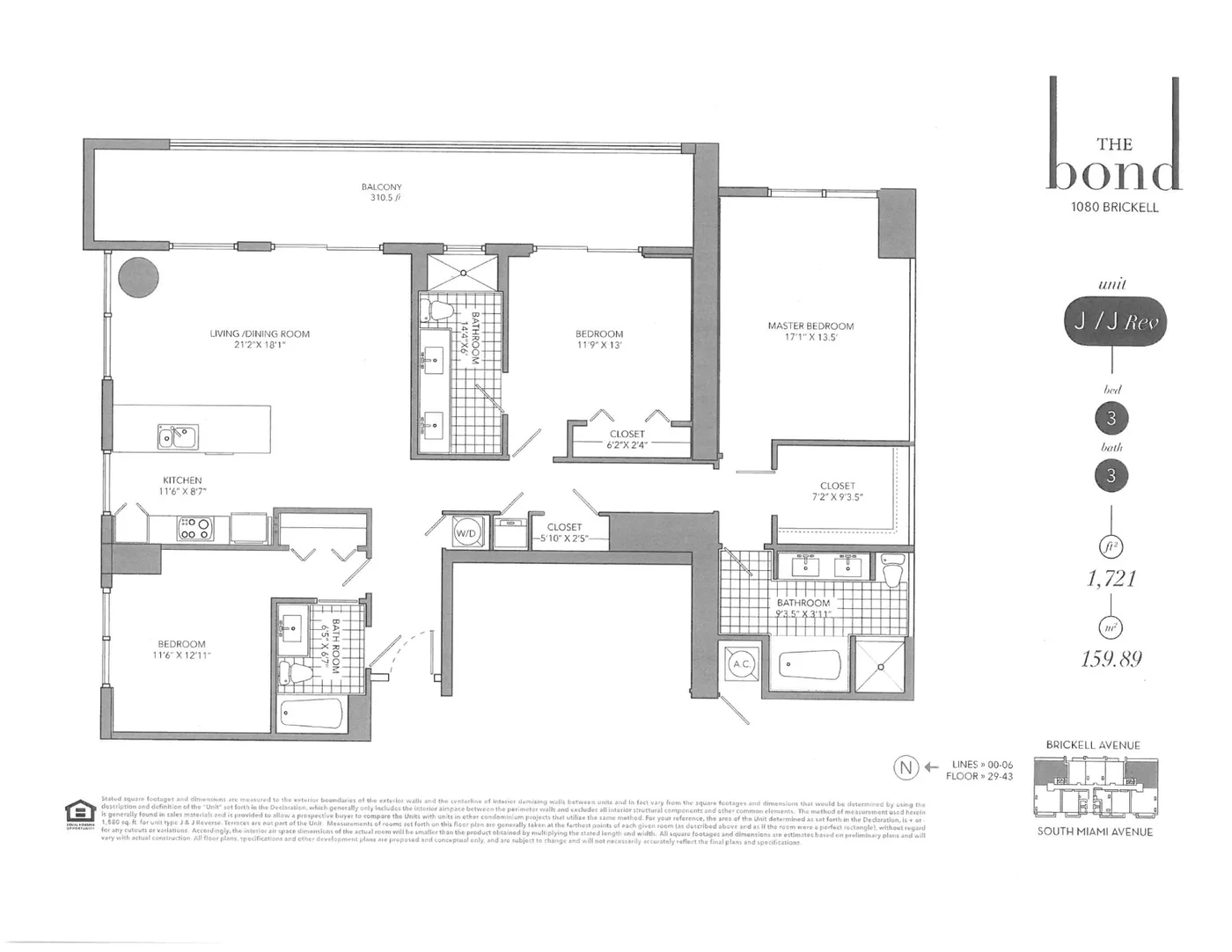 The Bond on Brickell floor plan Plan 10