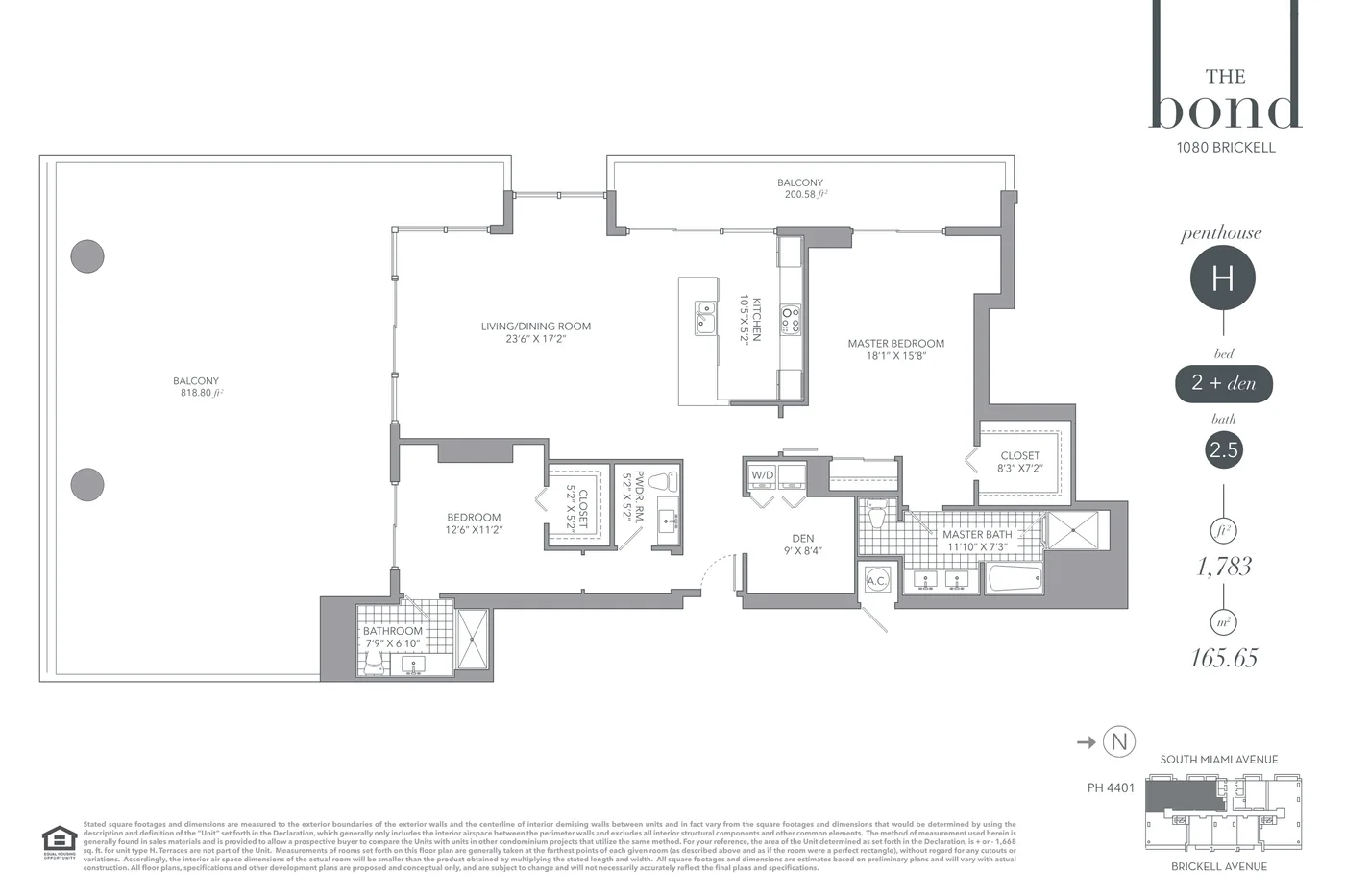 The Bond on Brickell floor plan Plan 8