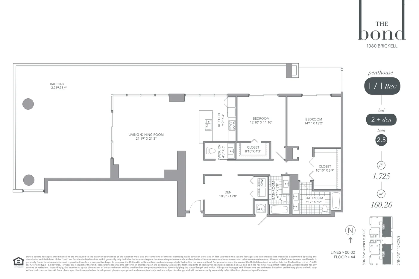 The Bond on Brickell floor plan Plan 9