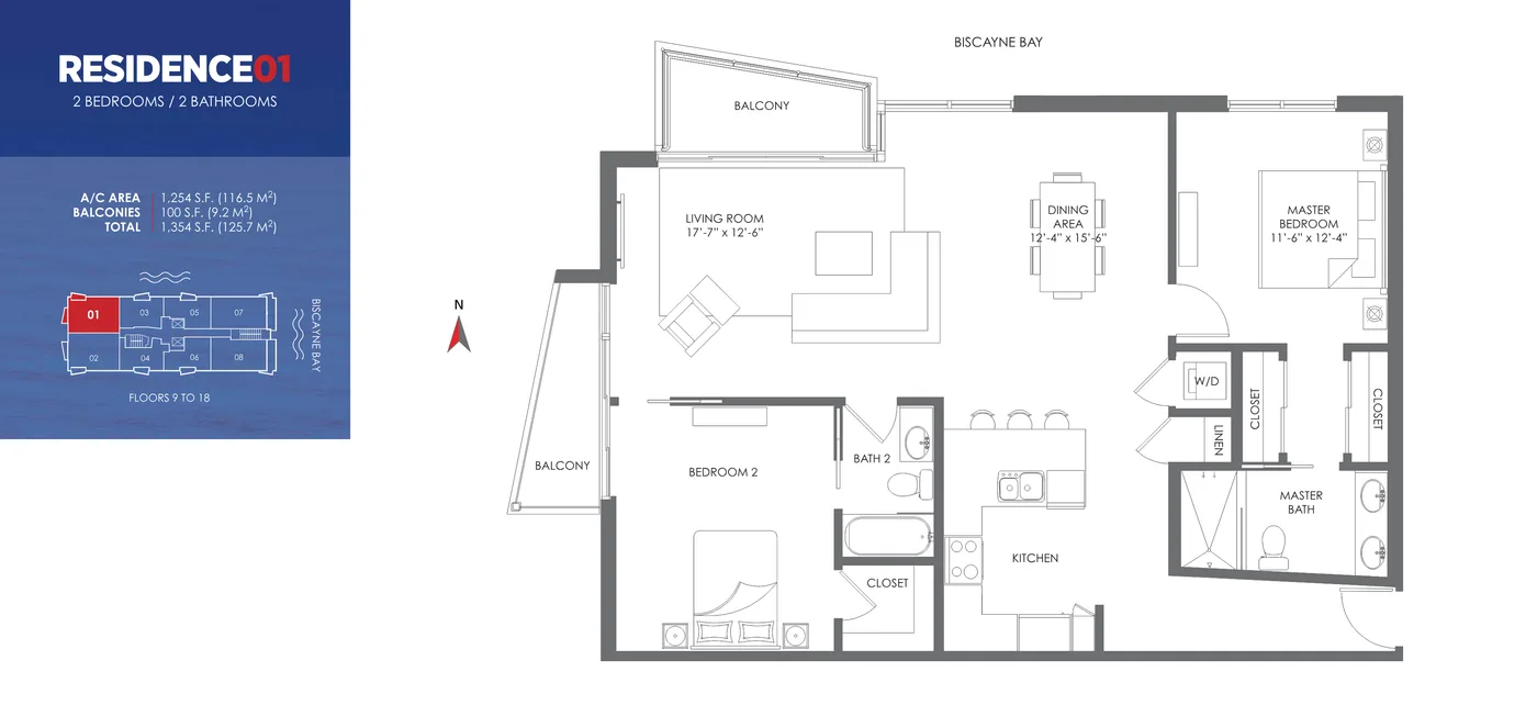 The Crimson floor plan Plan 1