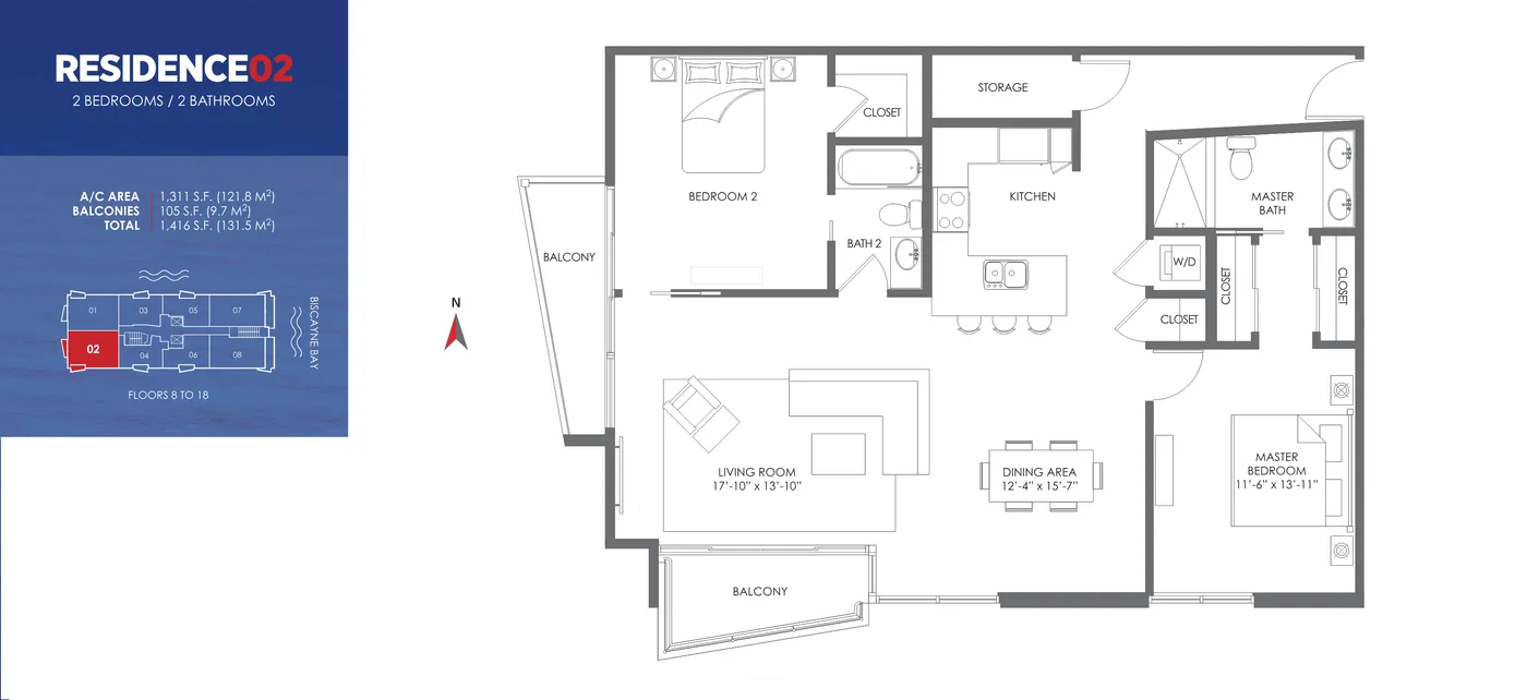 The Crimson floor plan Plan 2