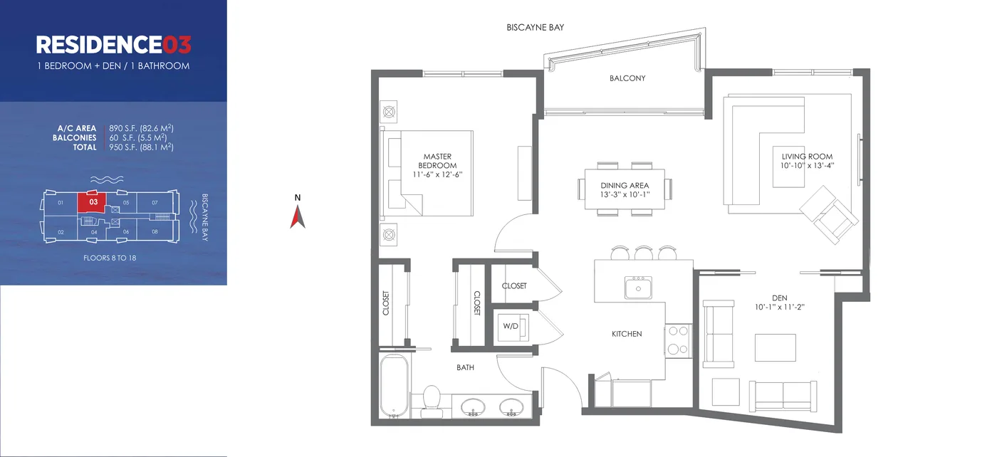 The Crimson floor plan Plan 3
