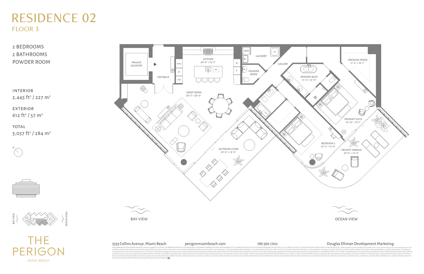The Perigon Miami Beach floor plan Plan 2