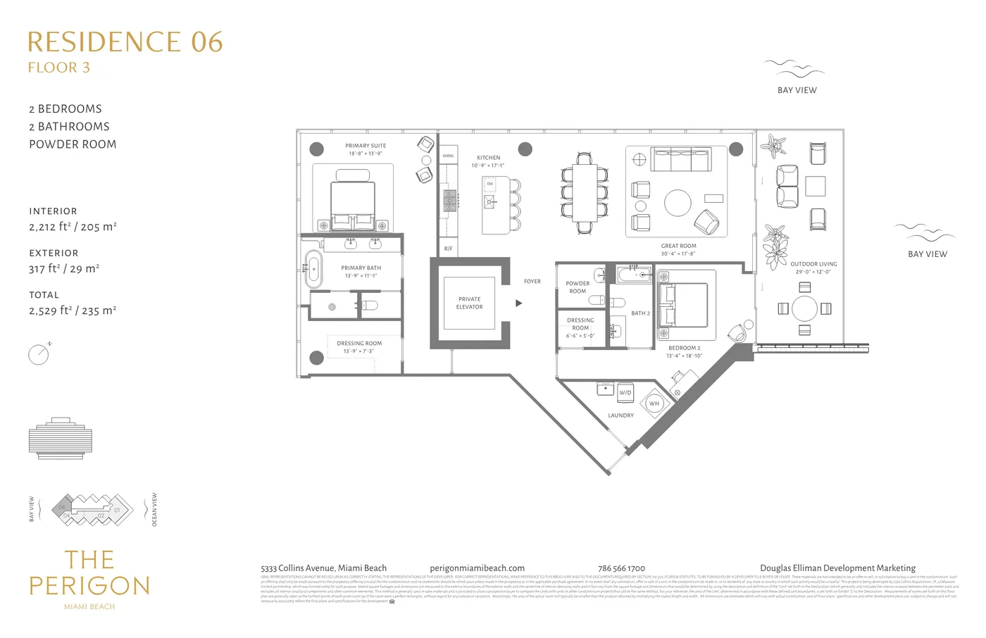 The Perigon Miami Beach floor plan Plan 4
