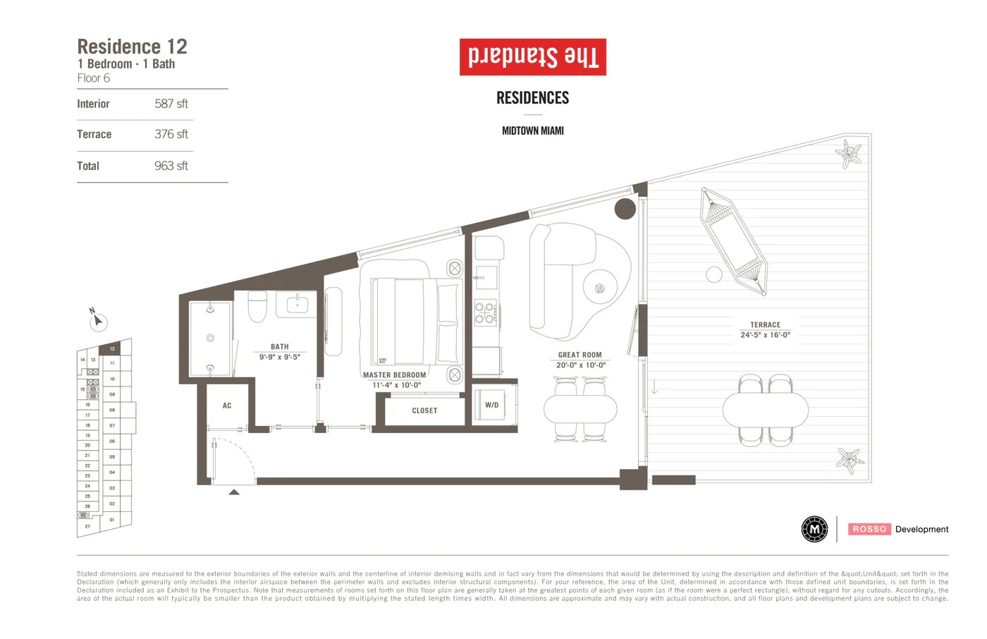 The Standard Residences floor plan Plan 11