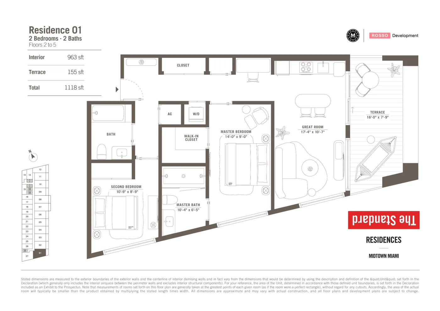 The Standard Residences floor plan Plan 12