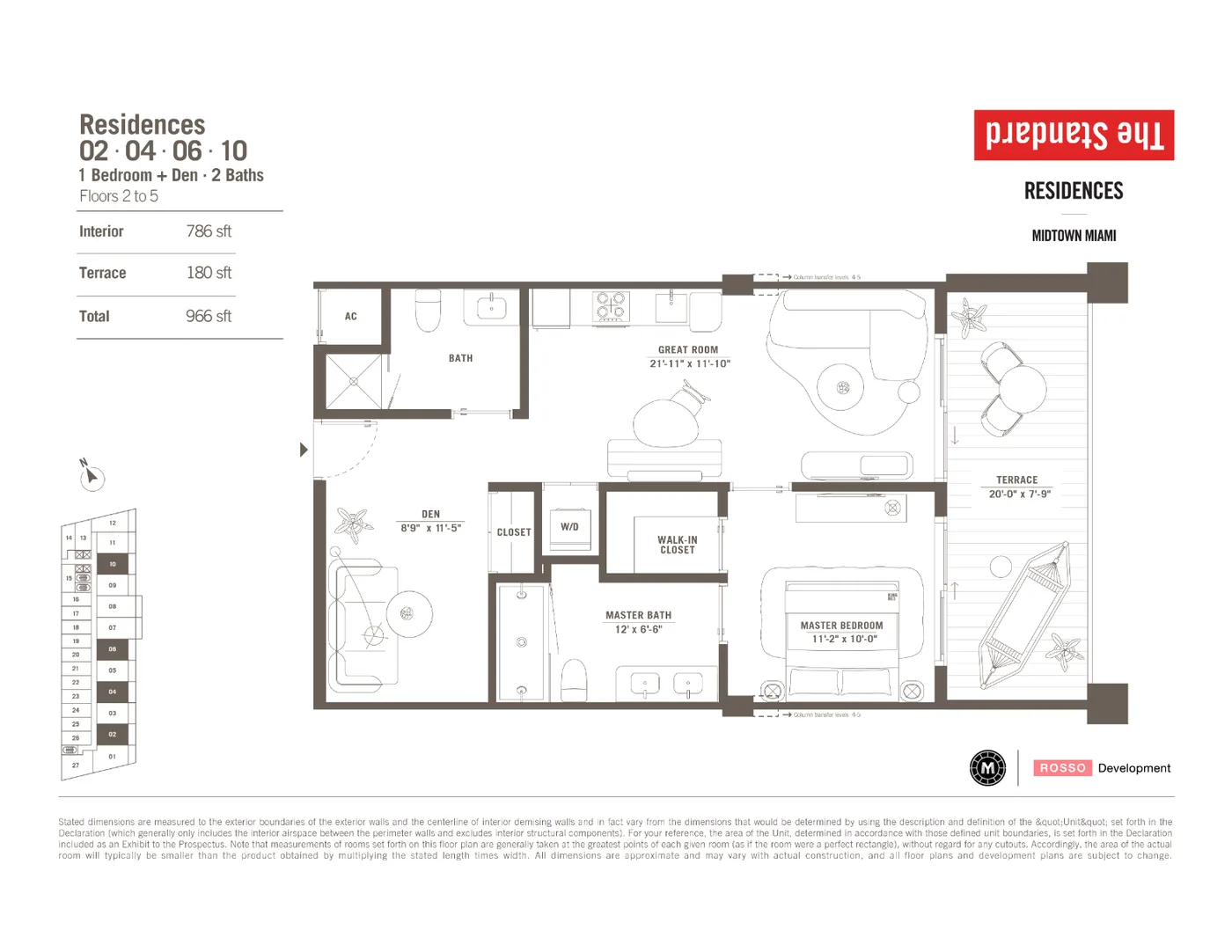 The Standard Residences floor plan Plan 15