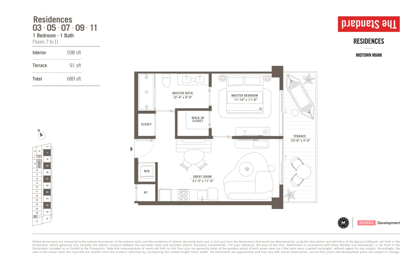 The Standard Residences floor plan Plan 16