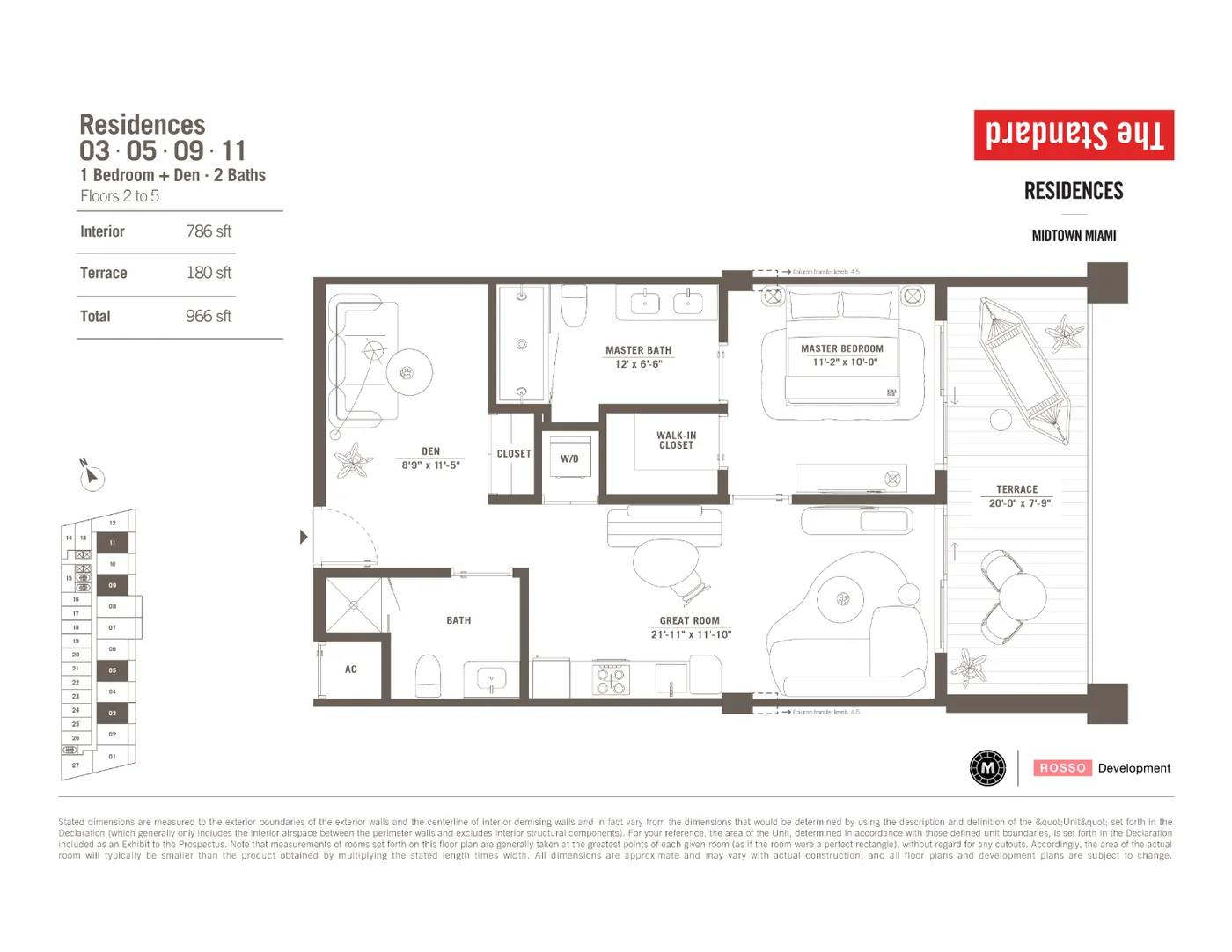 The Standard Residences floor plan Plan 17