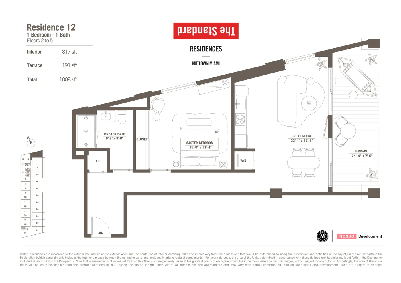 The Standard Residences floor plan Plan 18
