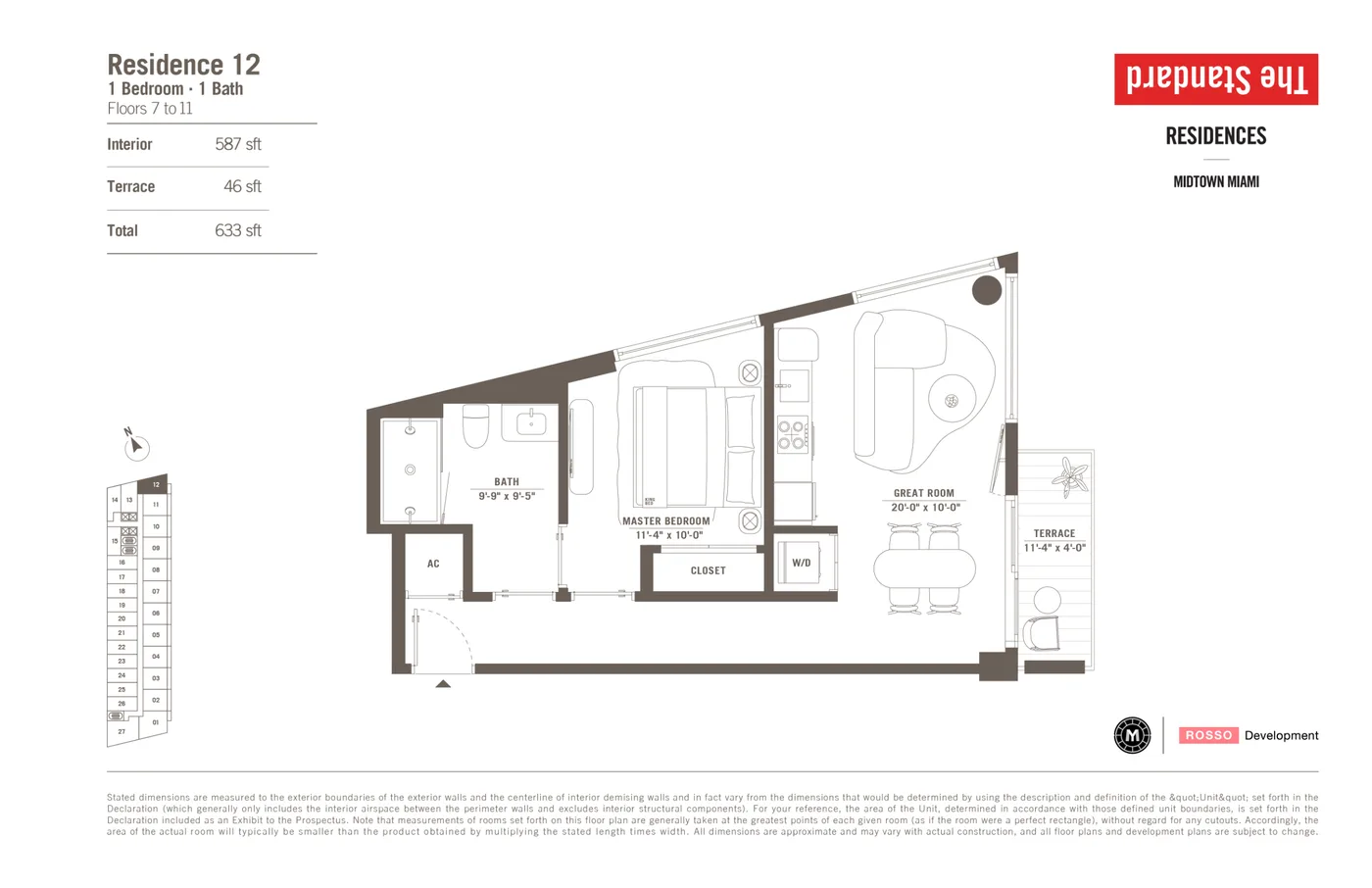 The Standard Residences floor plan Plan 19