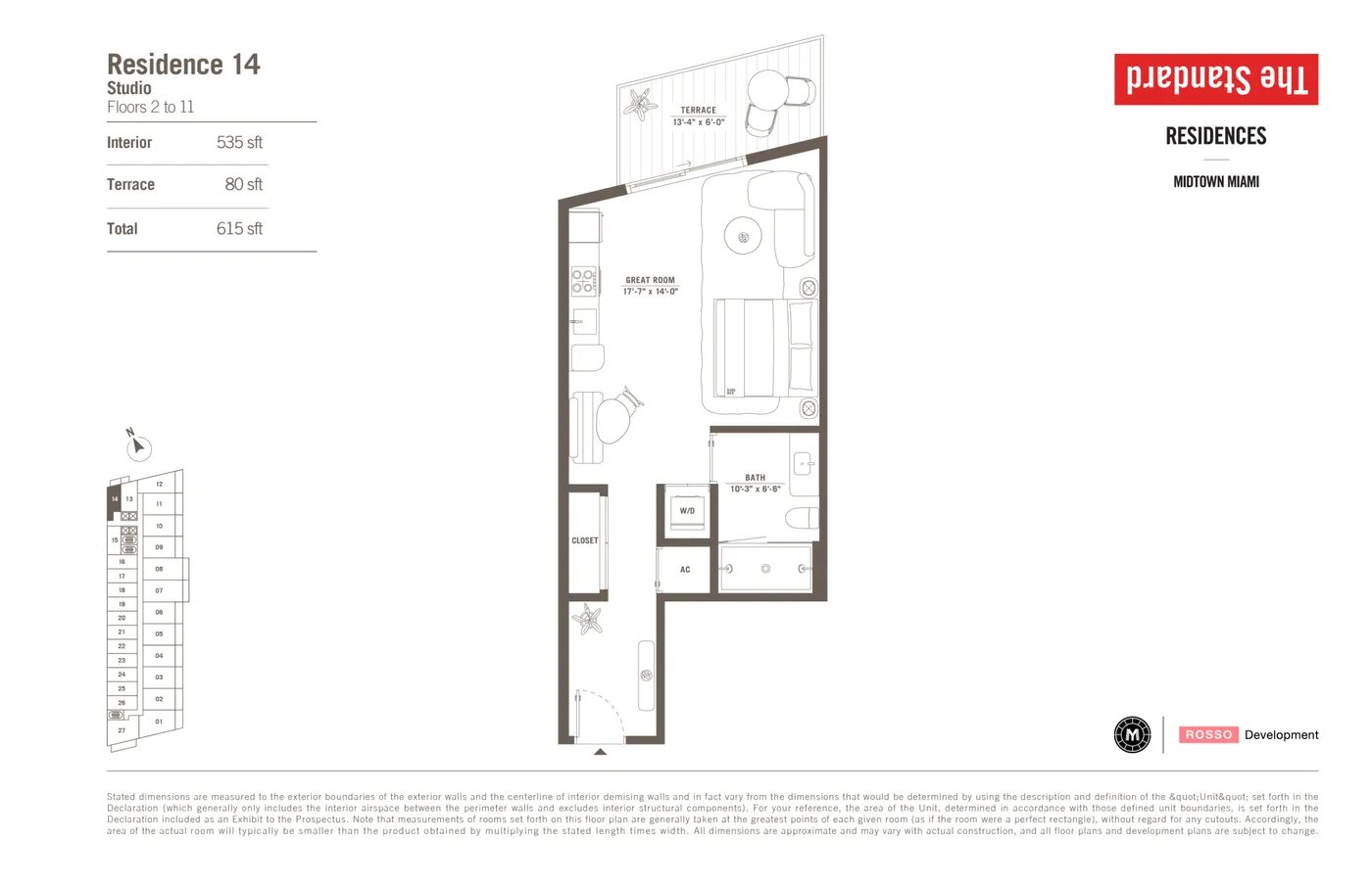 The Standard Residences floor plan Plan 21