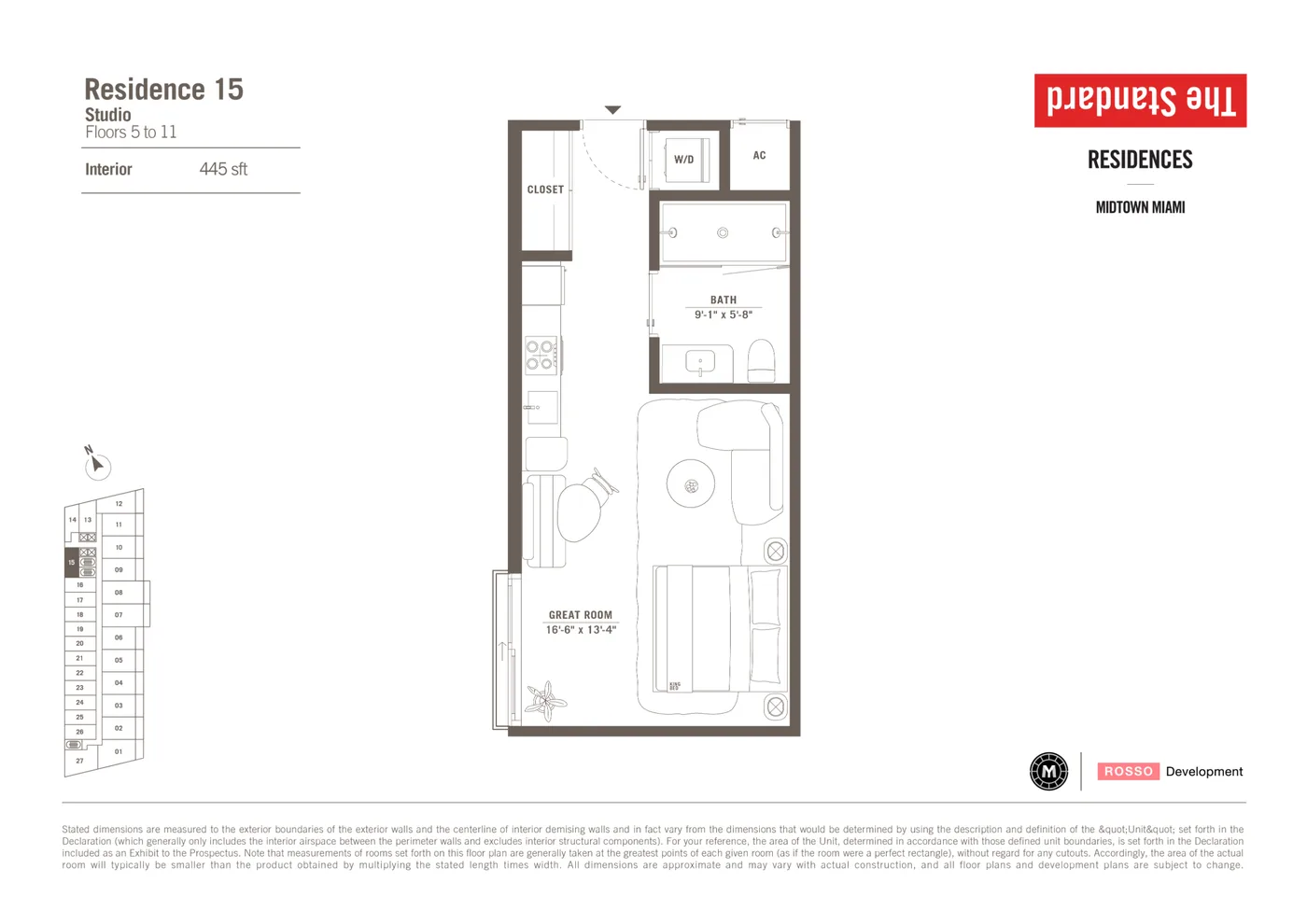 The Standard Residences floor plan Plan 22