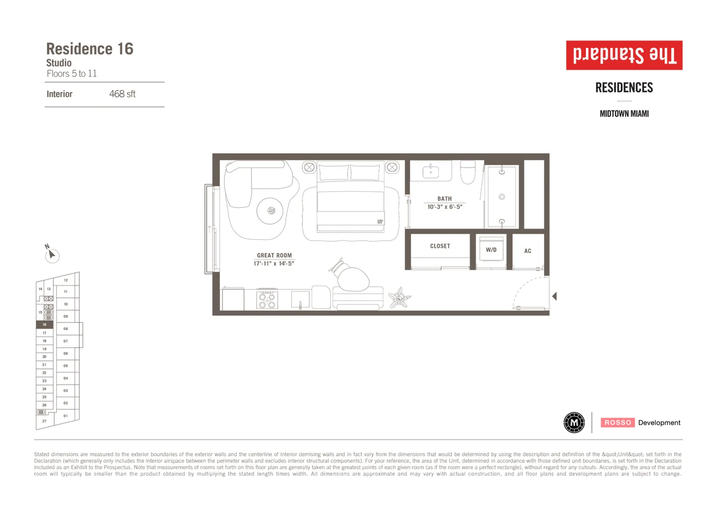 The Standard Residences floor plan Plan 23